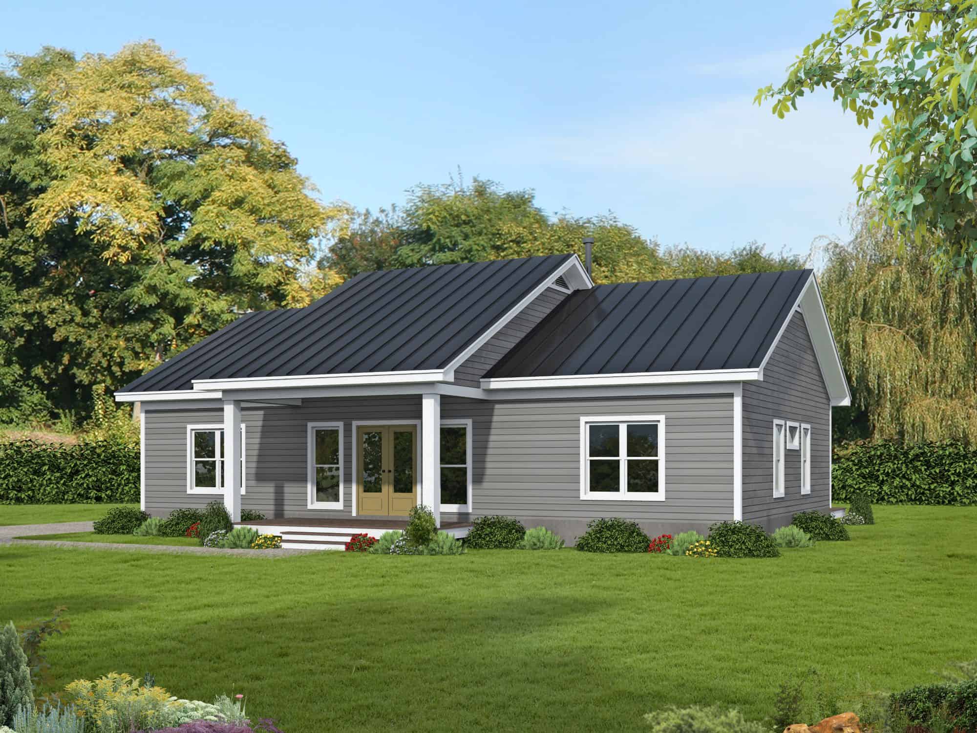 Front View of this 3-Bedroom,1600 Sq Ft Plan -196-1894