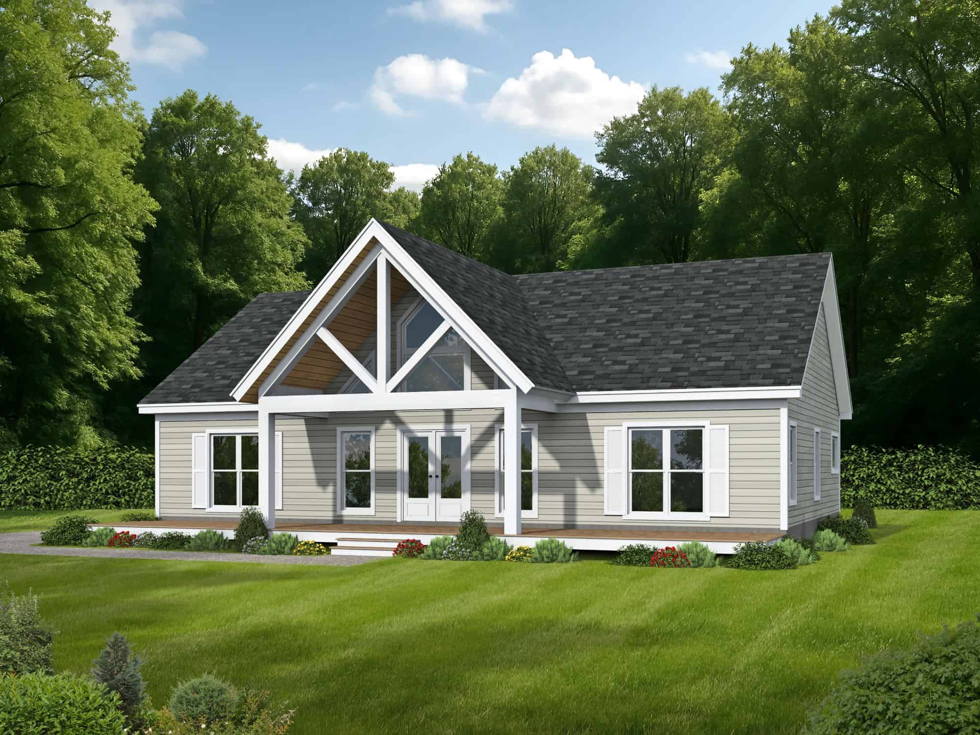 Front View of this 3-Bedroom,1600 Sq Ft Plan -196-1895