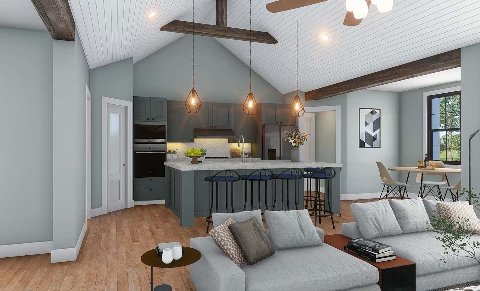 Kitchen of this 3-Bedroom,2140 Sq Ft Plan -196-1900