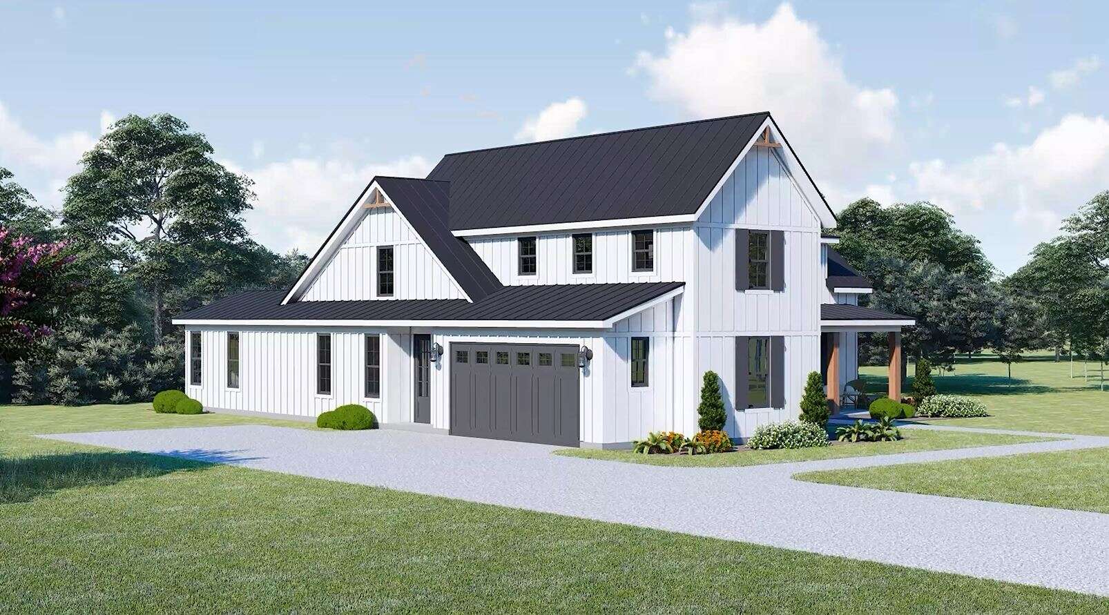 Left Side View of this 3-Bedroom,2140 Sq Ft Plan -196-1900
