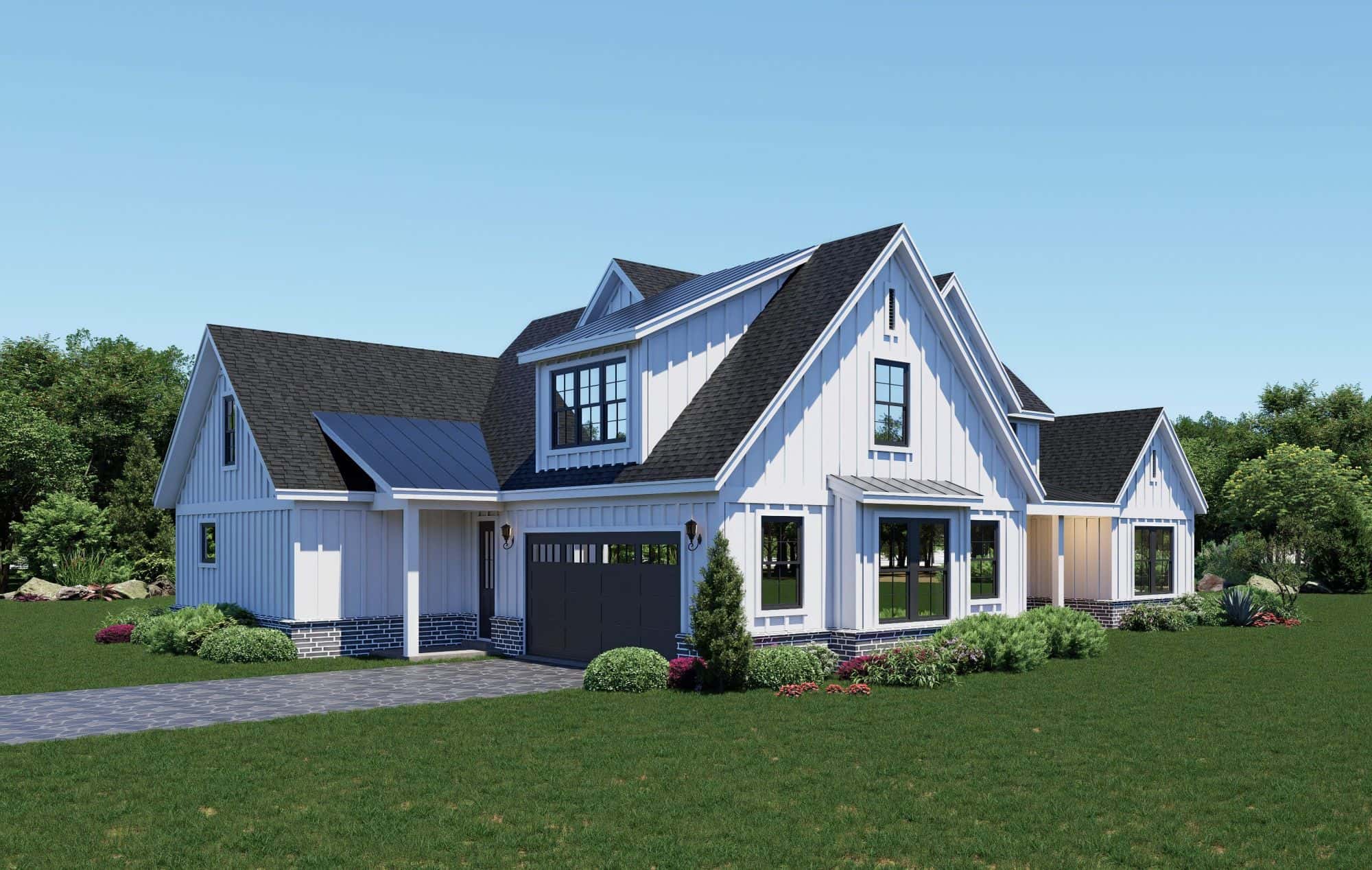 Left Side View of this 5-Bedroom,3472 Sq Ft Plan -196-1901