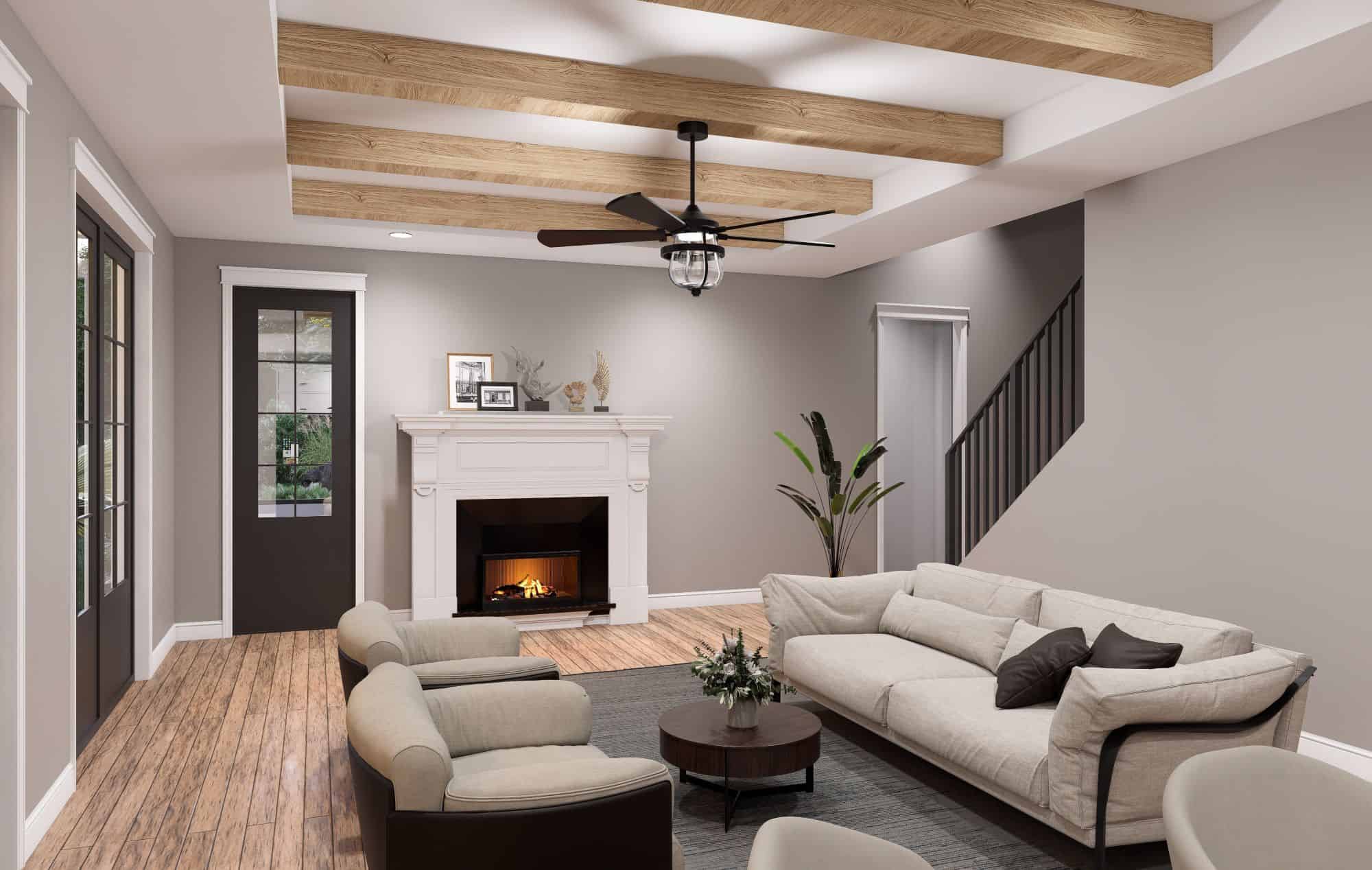 Family Room of this 5-Bedroom,3472 Sq Ft Plan -196-1901