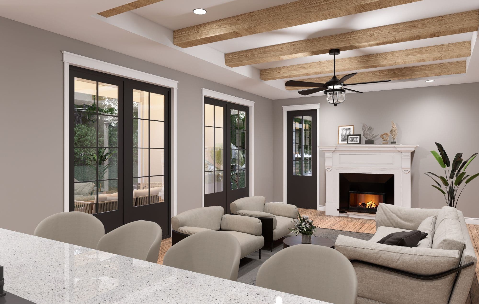 Great Room of this 5-Bedroom,3472 Sq Ft Plan -196-1901