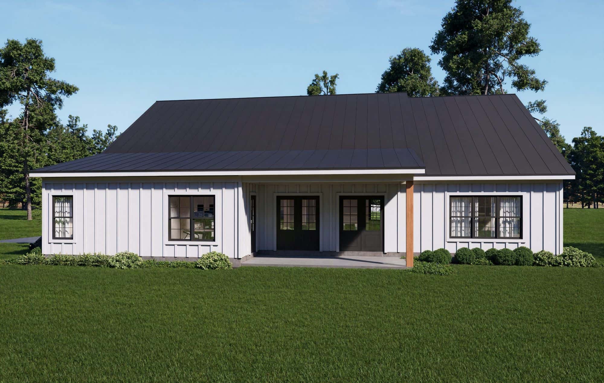 Rear View of this 3-Bedroom,2227 Sq Ft Plan -196-1902