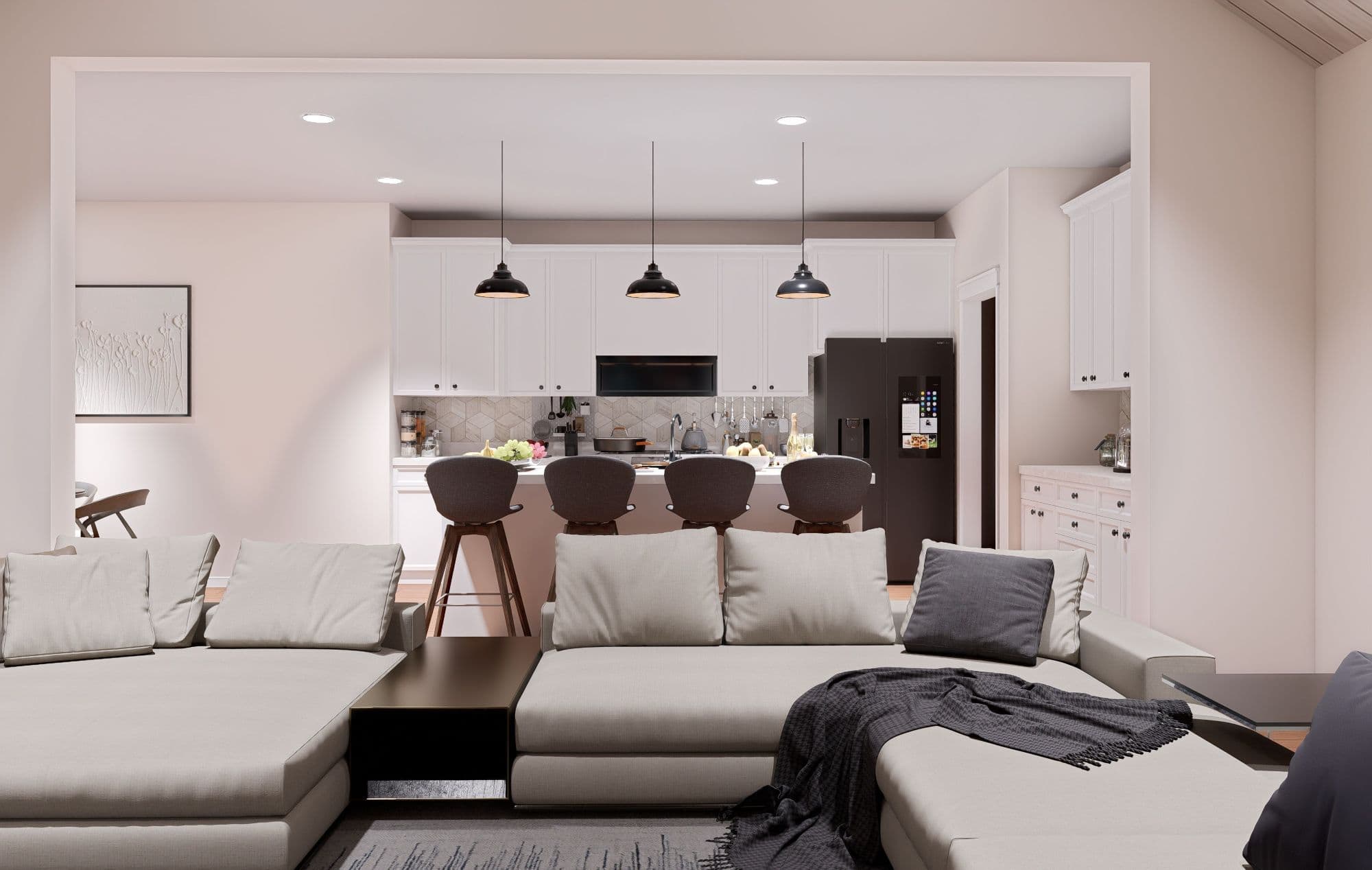 Living Room of this 3-Bedroom,2227 Sq Ft Plan -196-1902