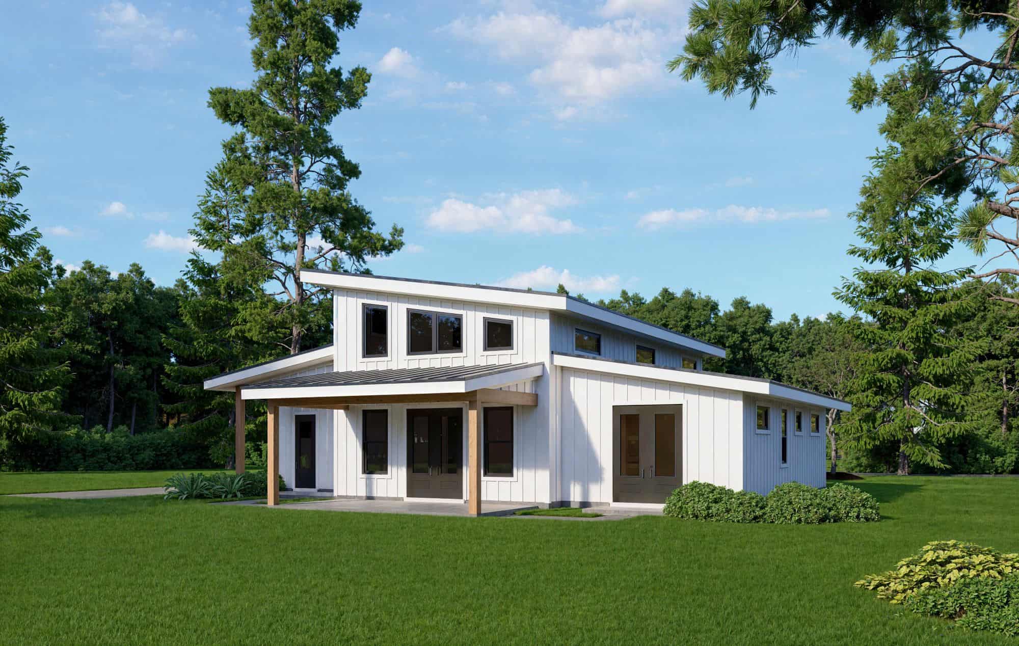 Rear View of this 3-Bedroom,2010 Sq Ft Plan -196-1905