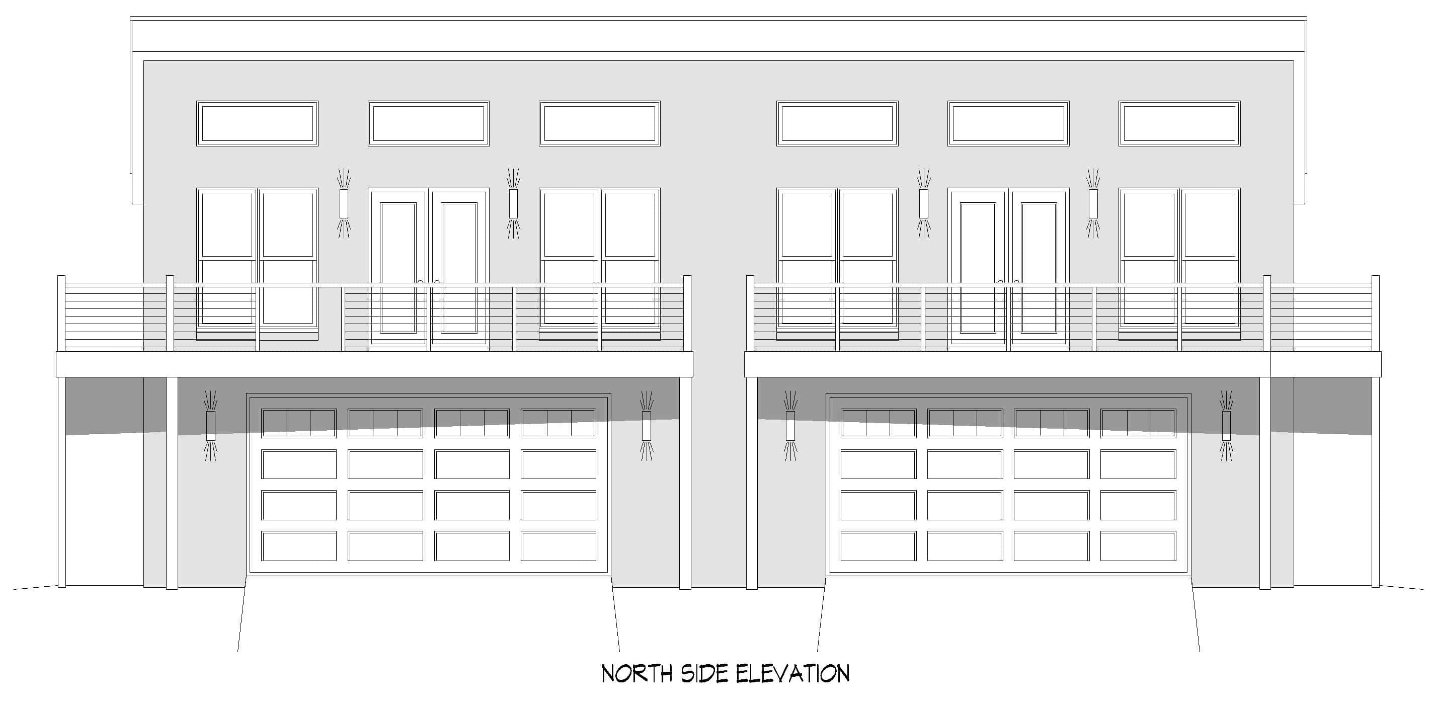 Home Plan Front Elevation of this 2-Bedroom,1552 Sq Ft Plan -196-1912