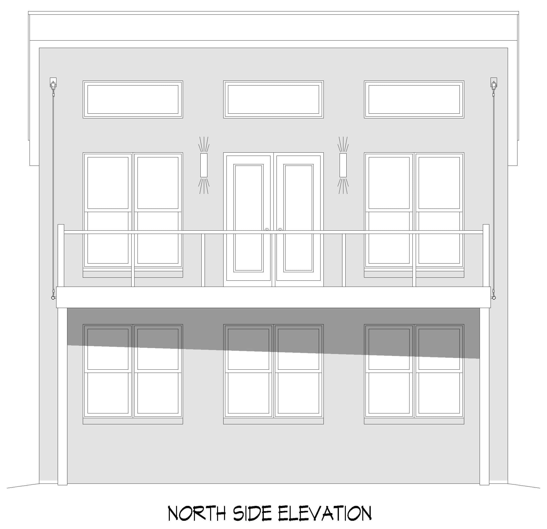 Home Plan Front Elevation of this 1-Bedroom,834 Sq Ft Plan -196-1913