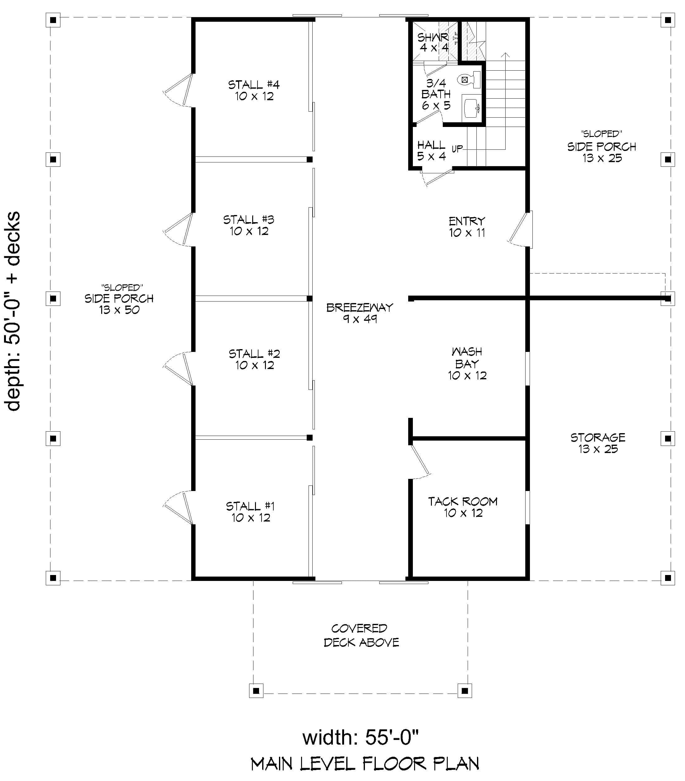 Garage of Garage w/Apartments Plan #196-1914