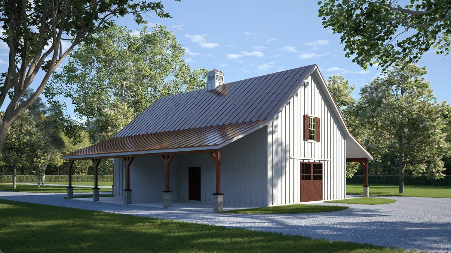 Front View of this 2-Bedroom,1469 Sq Ft Plan -196-1914