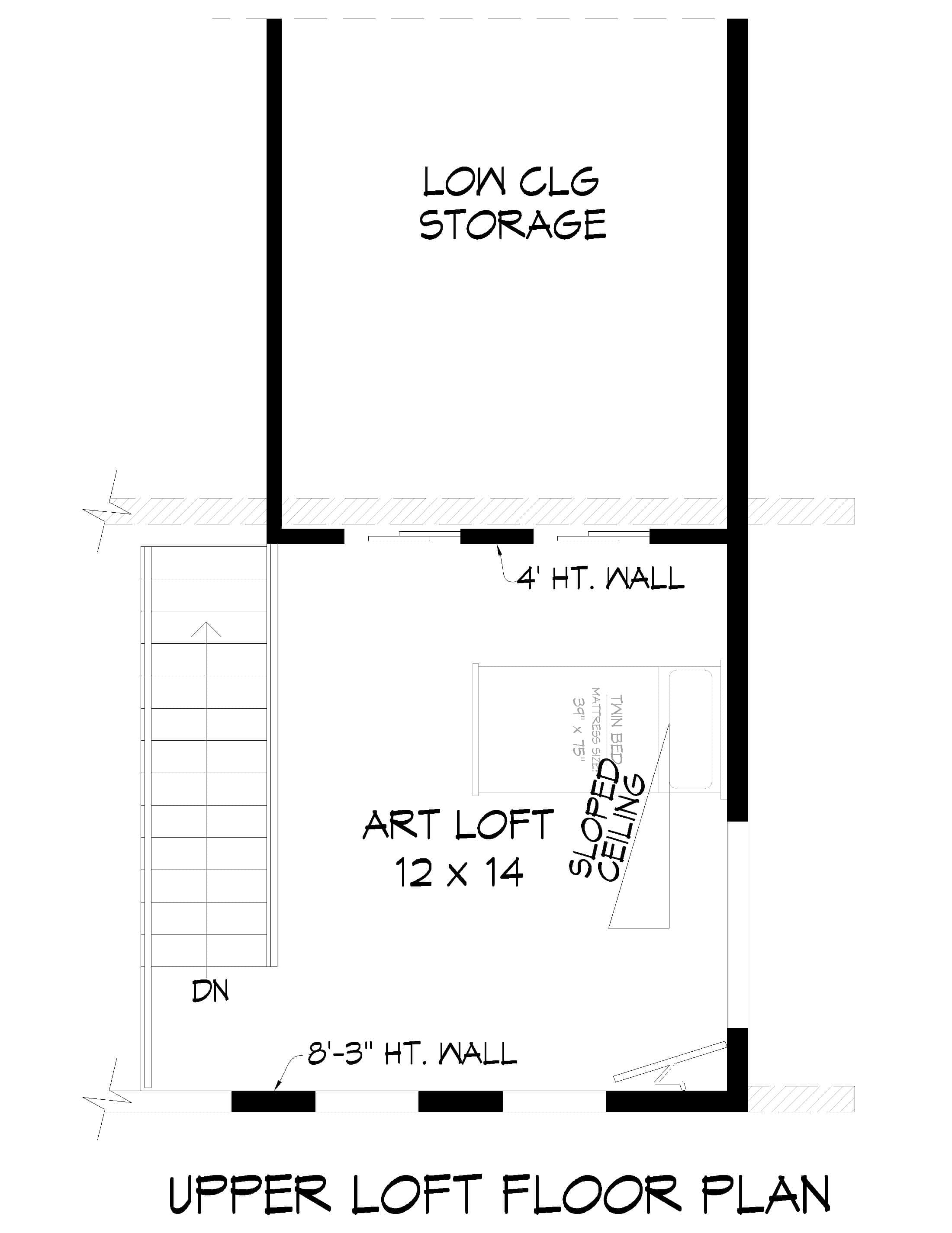 Third Story of Garage w/Apartments Plan #196-1919