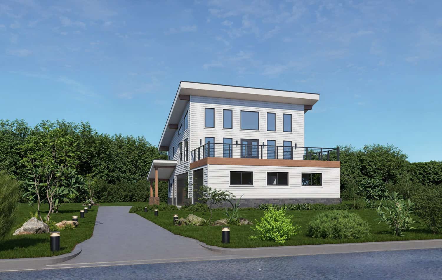 Front View of this 2-Bedroom,1558 Sq Ft Plan -196-1919
