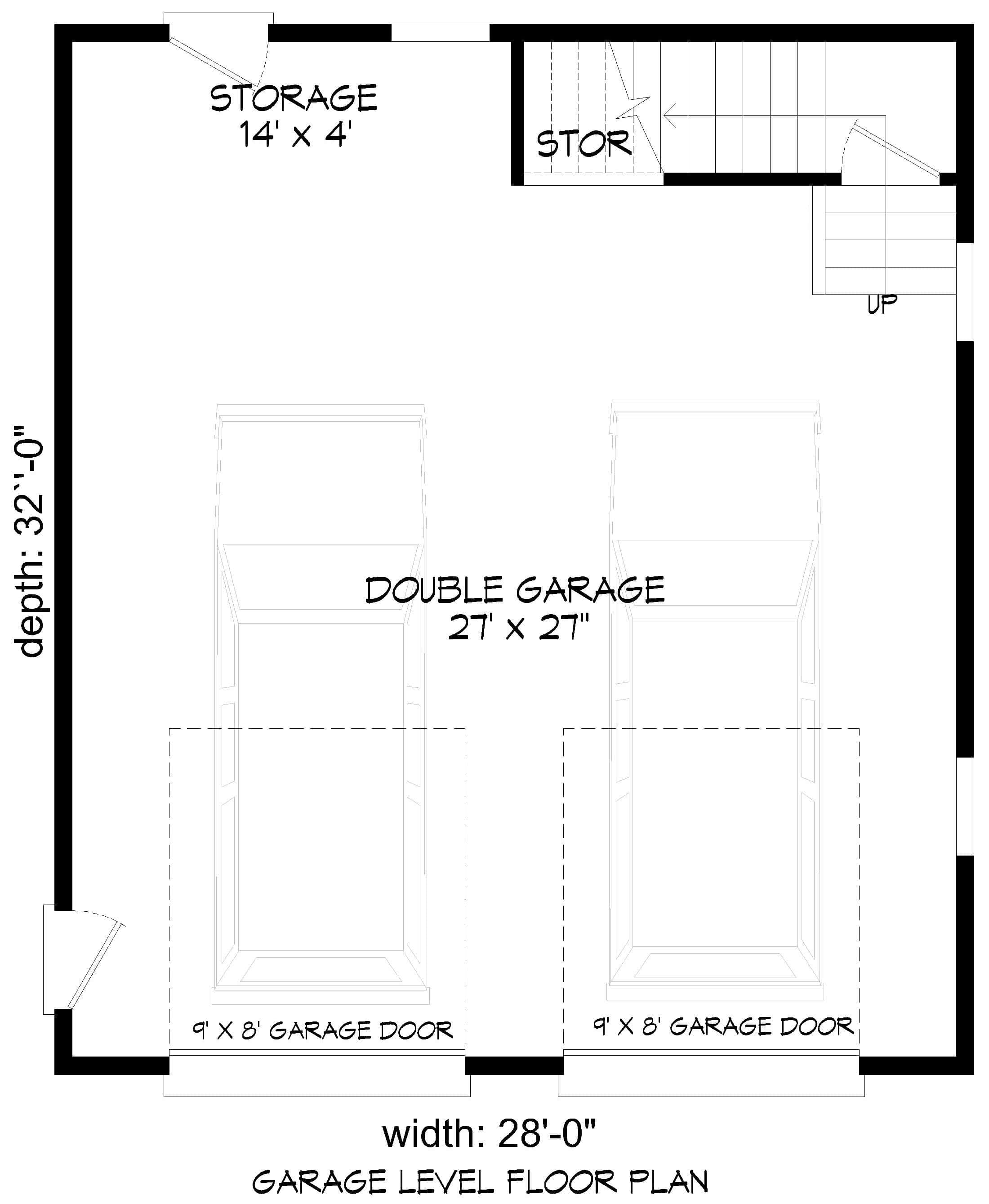 Garage of Garage Plan #196-1922