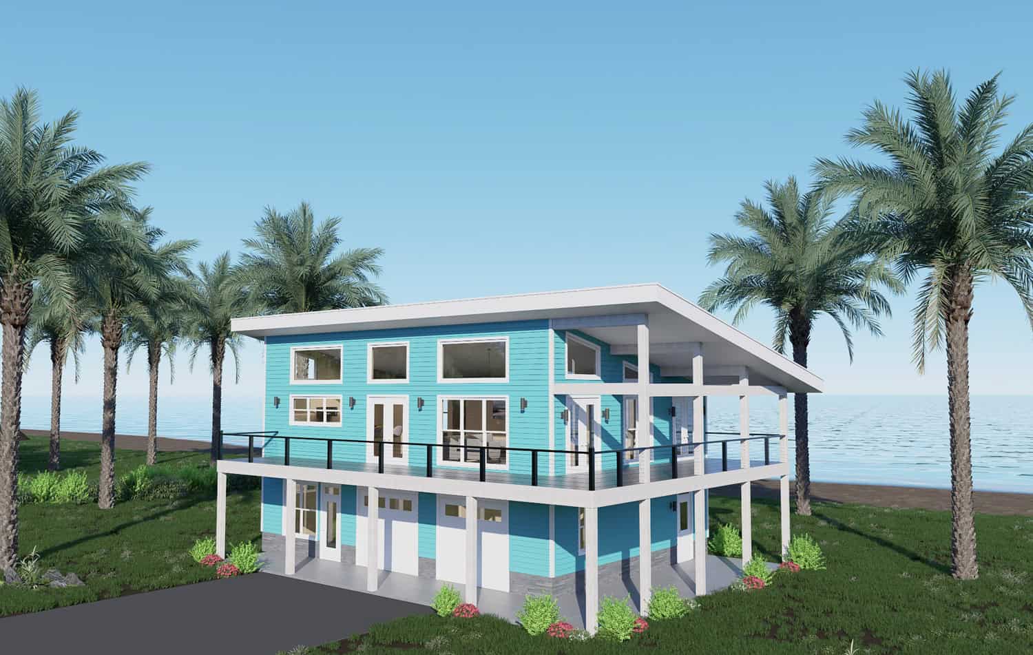 Front View of this 3-Bedroom,2056 Sq Ft Plan -196-1925