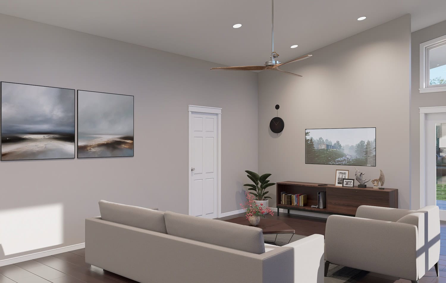 Living Room of this 3-Bedroom,2056 Sq Ft Plan -196-1925