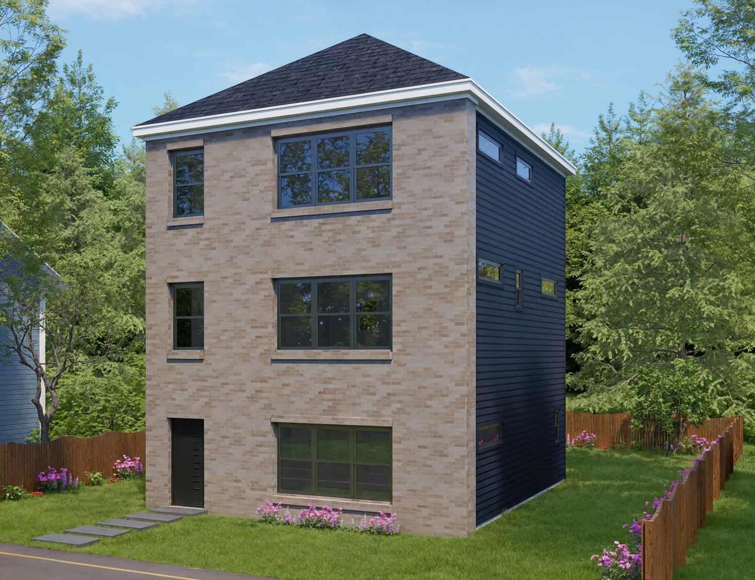 Front View of this 4-Bedroom,2250 Sq Ft Plan -196-1926