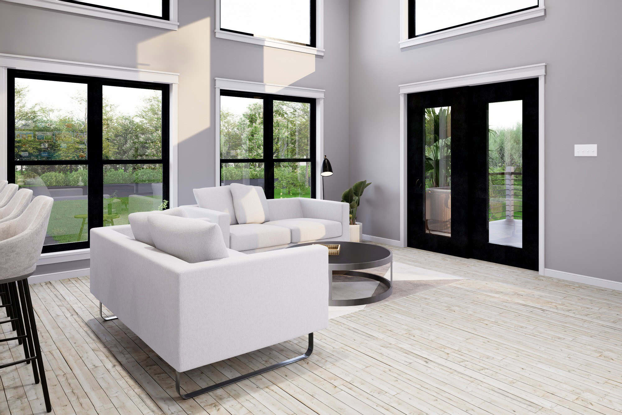 Family Room of this 1-Bedroom,1008 Sq Ft Plan -196-1932