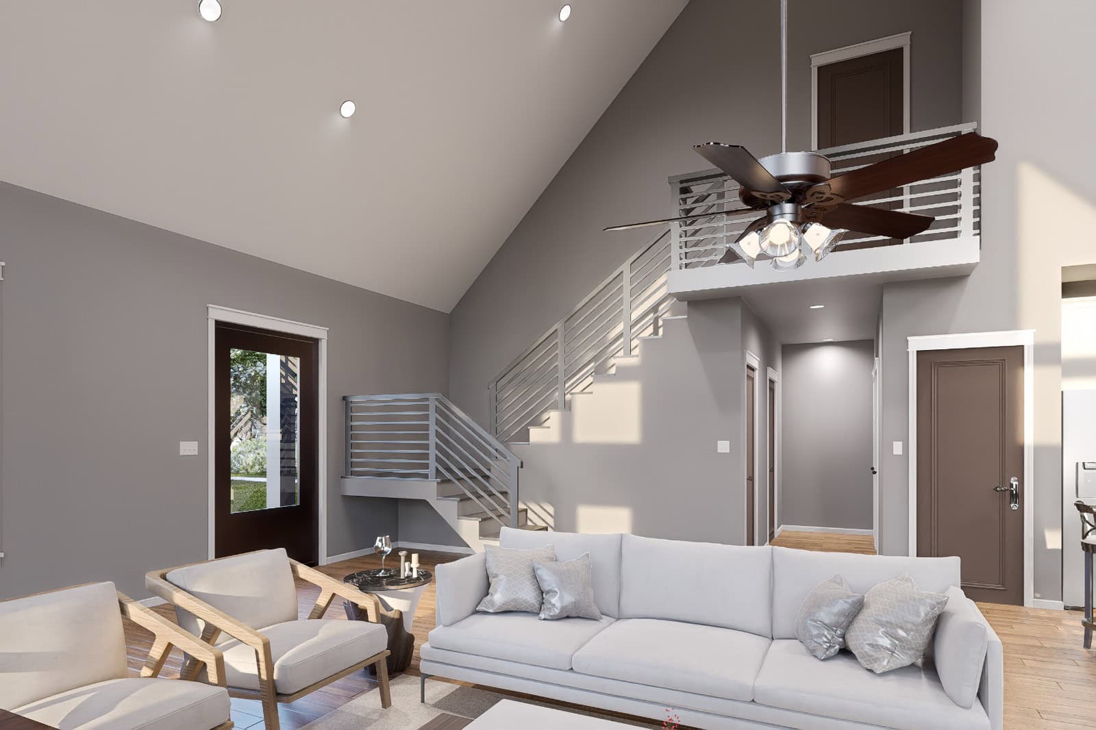 Living Room of this 2-Bedroom,1765 Sq Ft Plan -196-1941