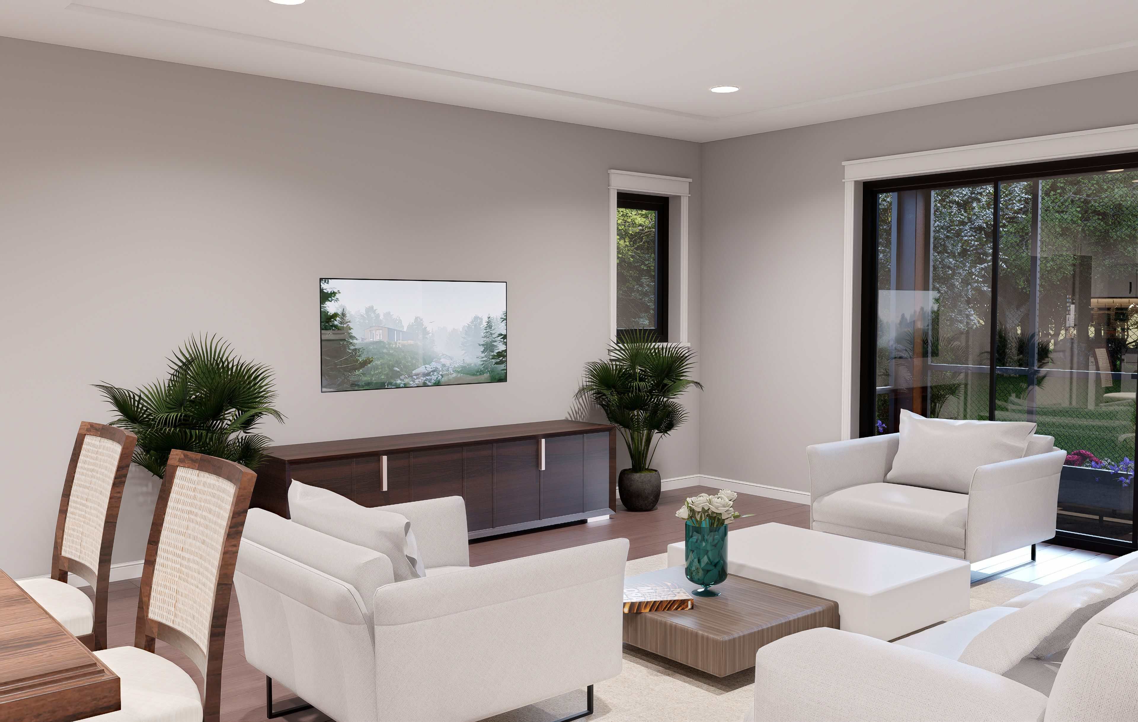 Living Room of this 2-Bedroom,1491 Sq Ft Plan -196-1945