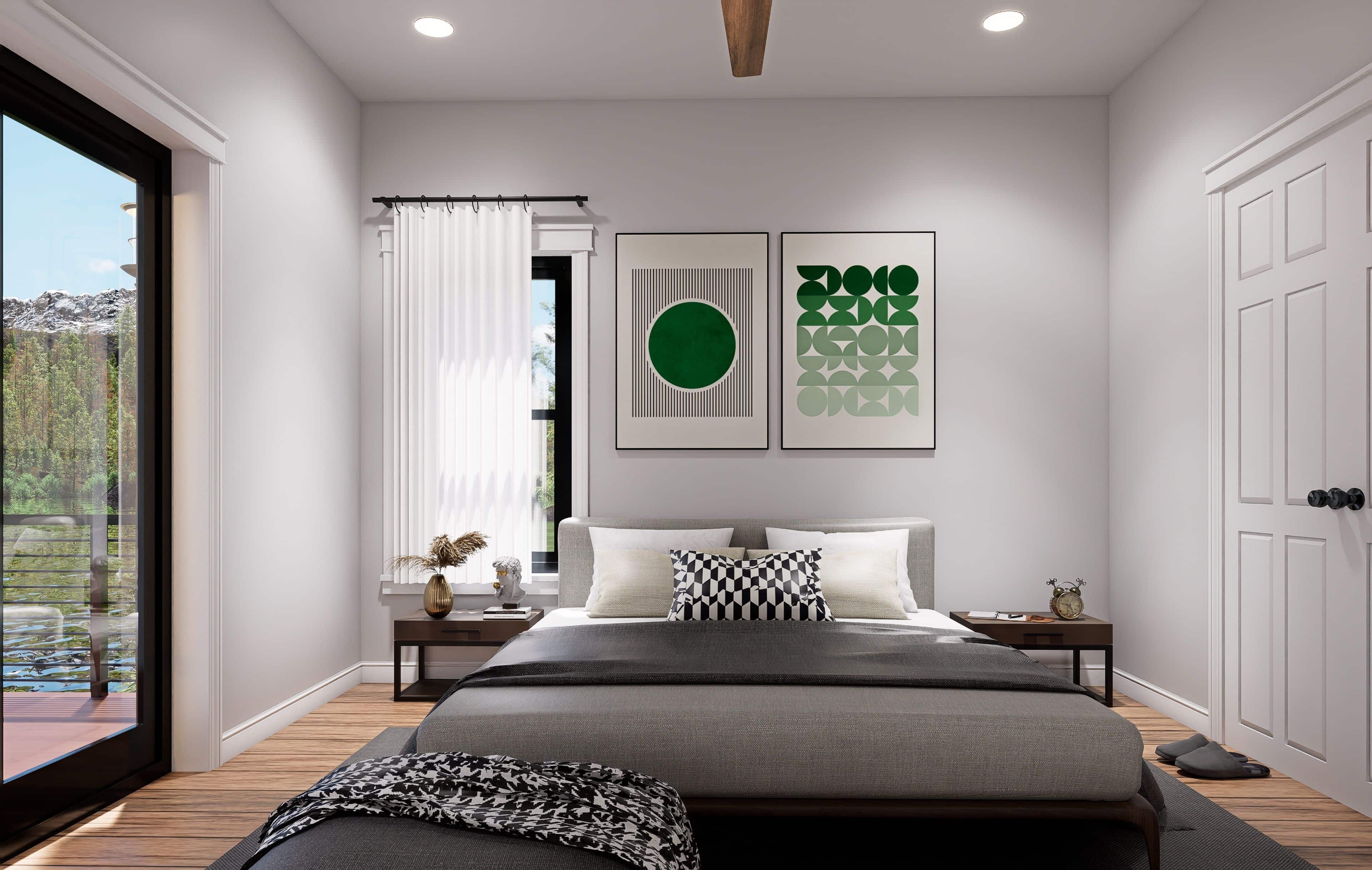 Bedroom of this 2-Bedroom,1500 Sq Ft Plan -196-1946
