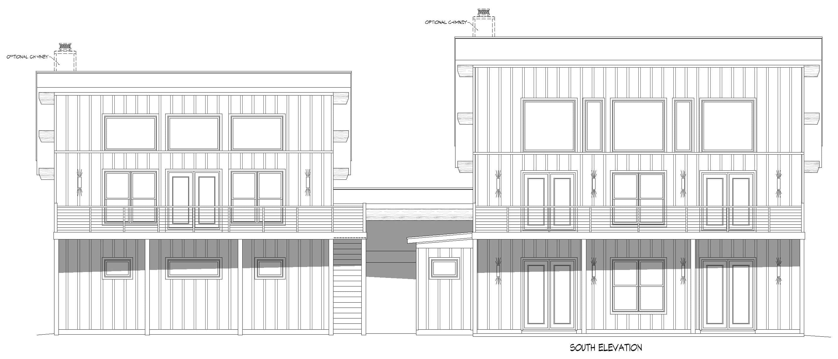Home Plan Front Elevation of this 4-Bedroom,4172 Sq Ft Plan -196-1947