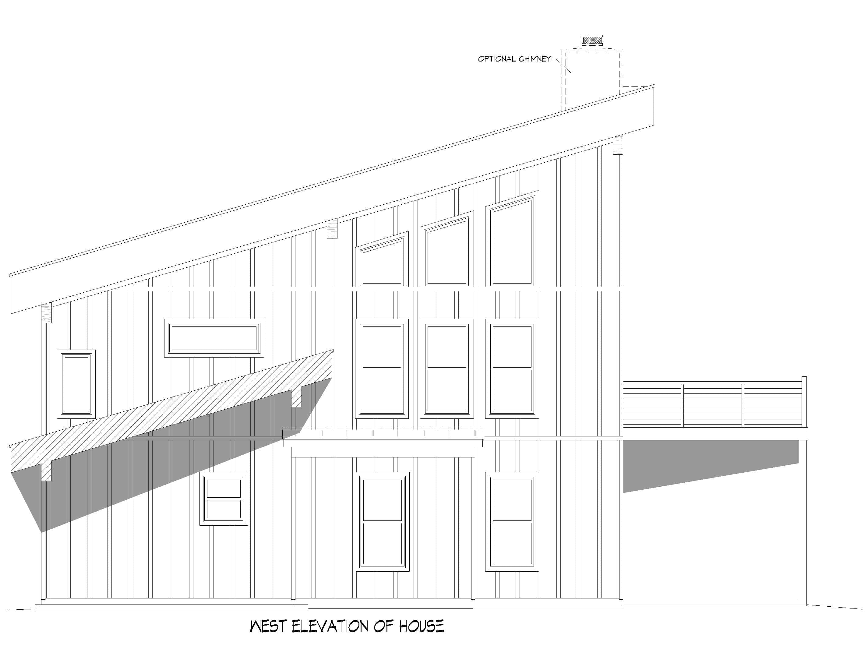 Home Plan Right Elevation of this 4-Bedroom,4172 Sq Ft Plan -196-1947