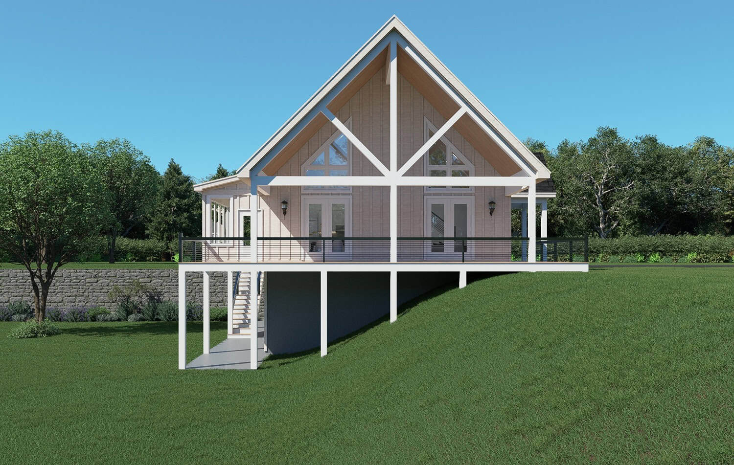 Left Side View of this 4-Bedroom,4039 Sq Ft Plan -196-1948