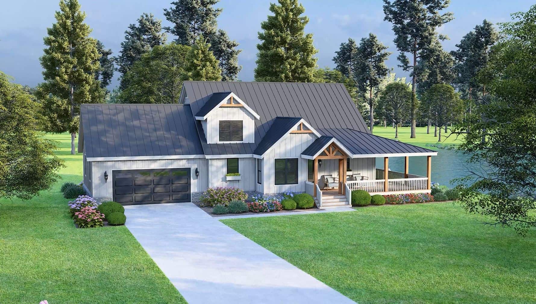 Left Side View of this 3-Bedroom,2165 Sq Ft Plan -196-1950