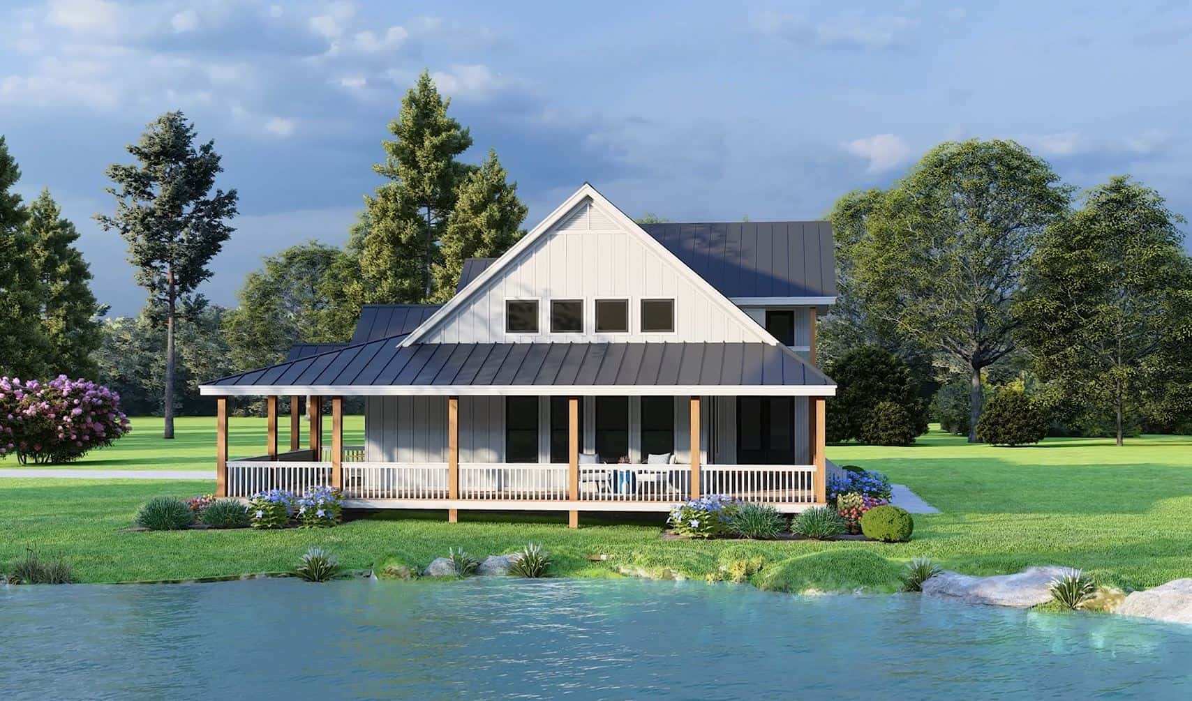 Side View of this 3-Bedroom,2165 Sq Ft Plan -196-1950