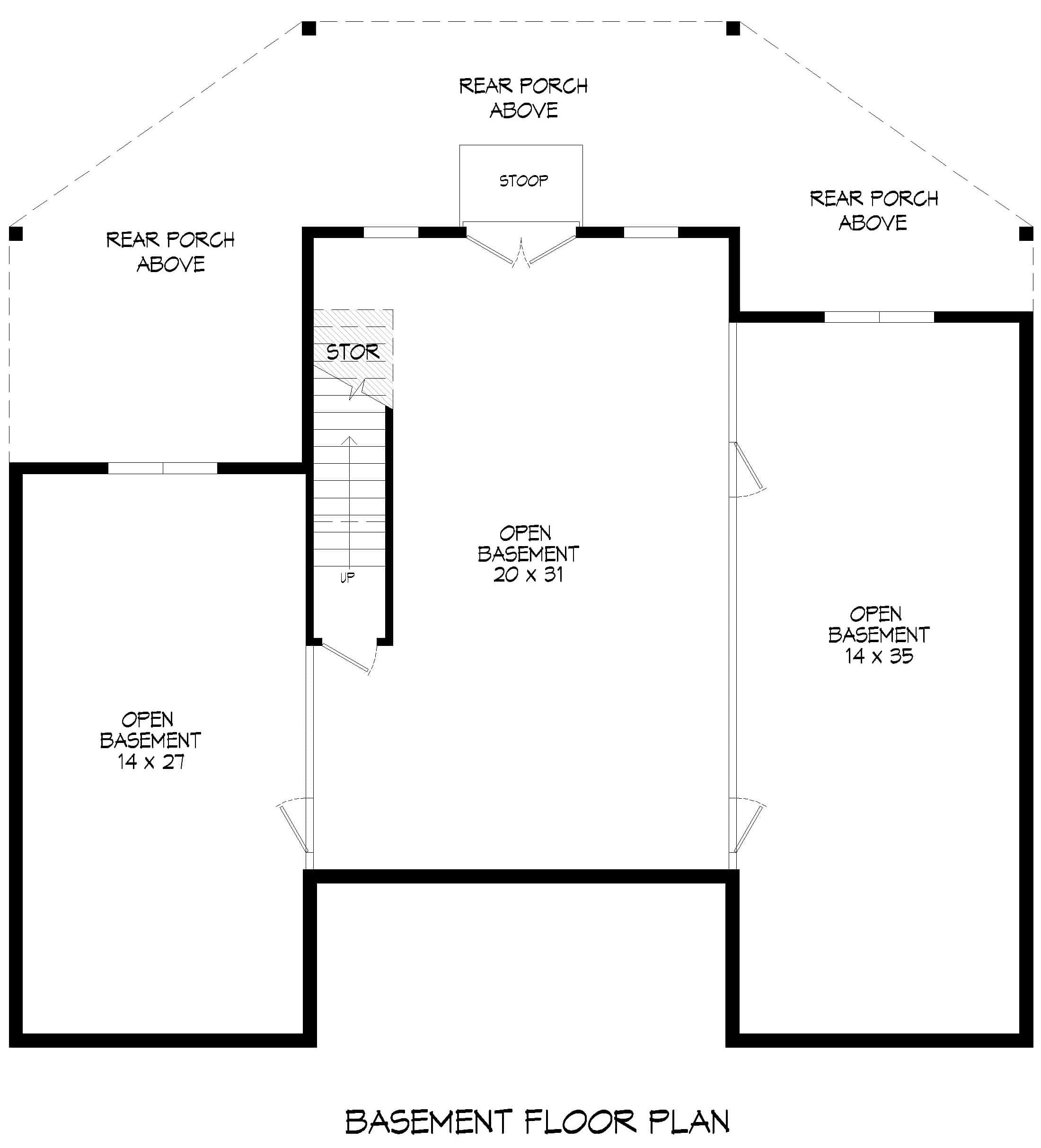Basement of Lake Plan #196-1951