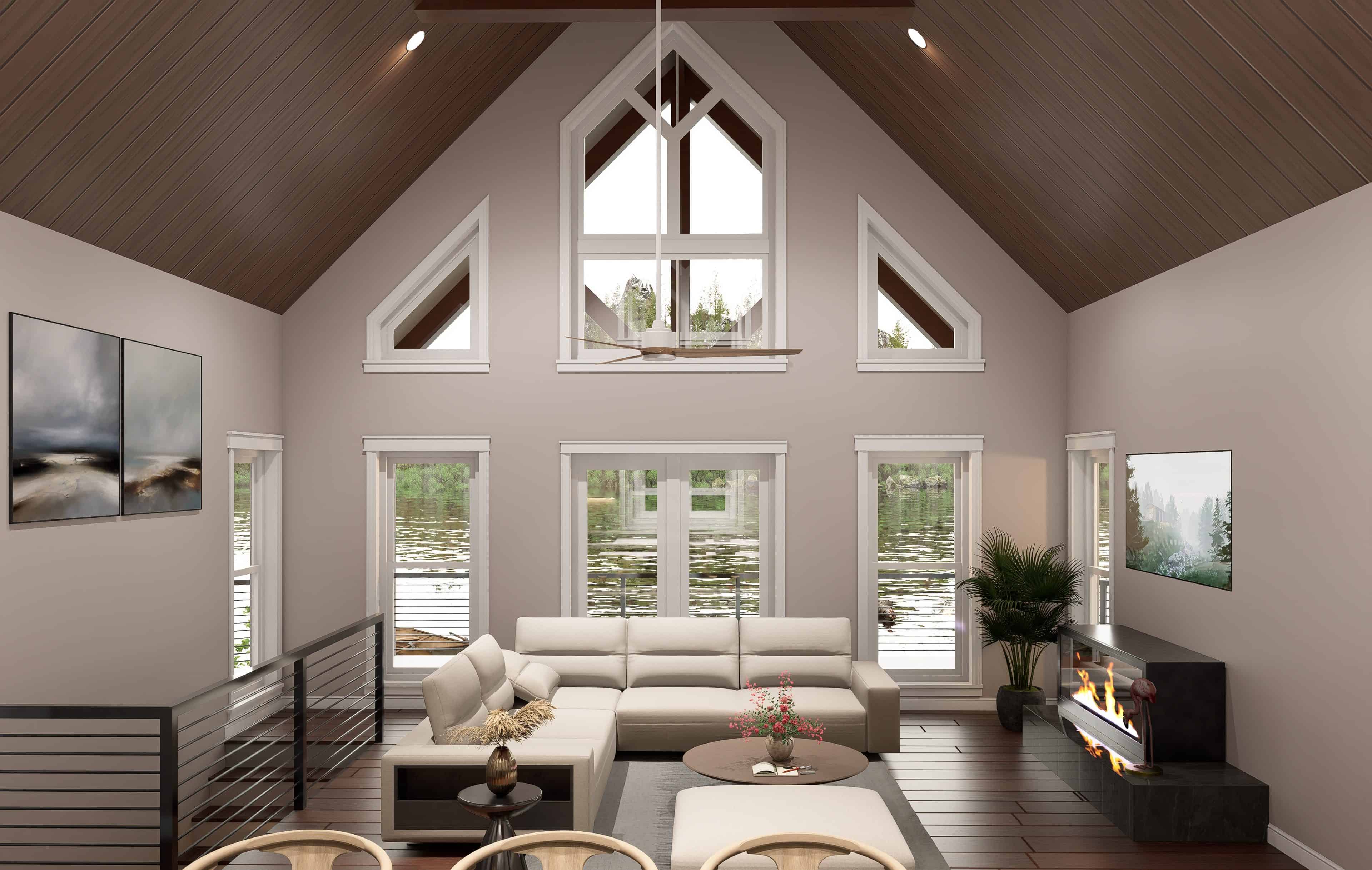 Living Room of this 3-Bedroom,1614 Sq Ft Plan -196-1951