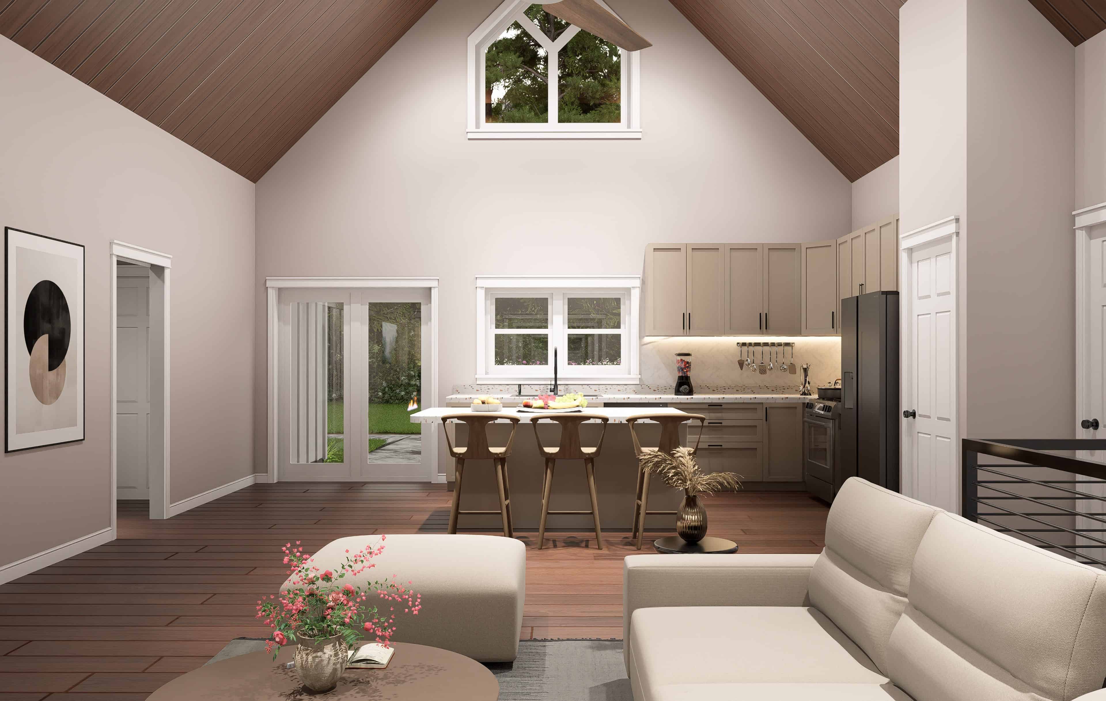 Kitchen of this 3-Bedroom,1614 Sq Ft Plan -196-1951