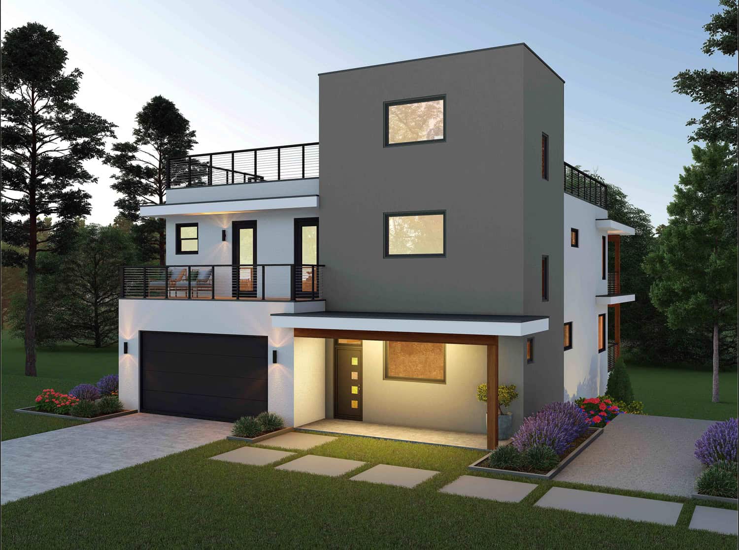 Front View of this 5-Bedroom,5766 Sq Ft Plan -196-1952