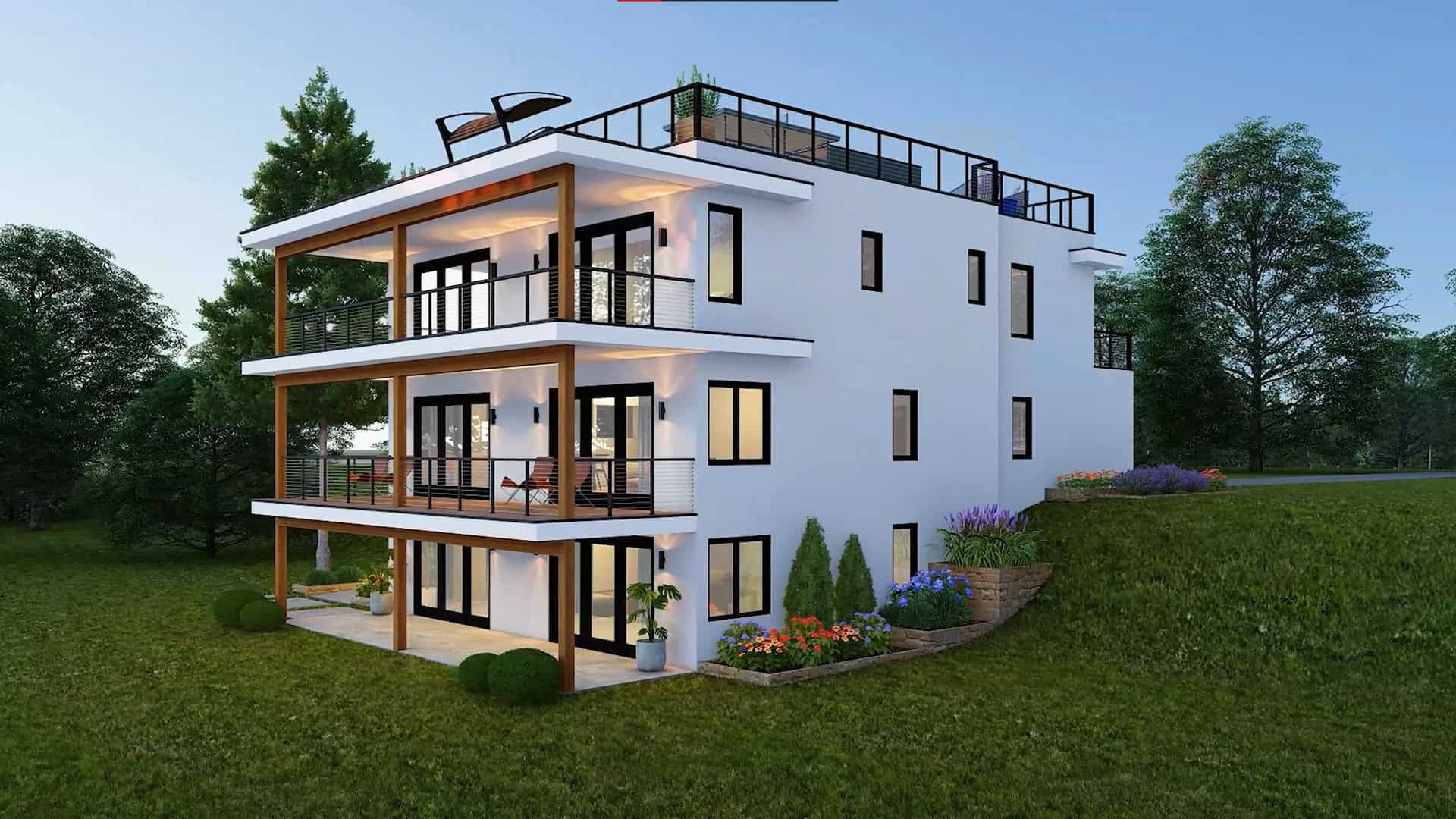 Right Side View of this 5-Bedroom,5766 Sq Ft Plan -196-1952
