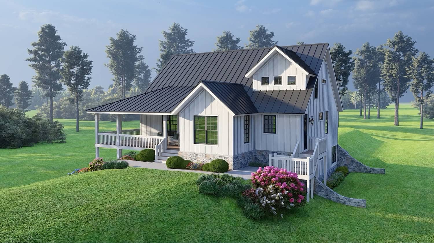 Left Side View of this 3-Bedroom,2466 Sq Ft Plan -196-1953