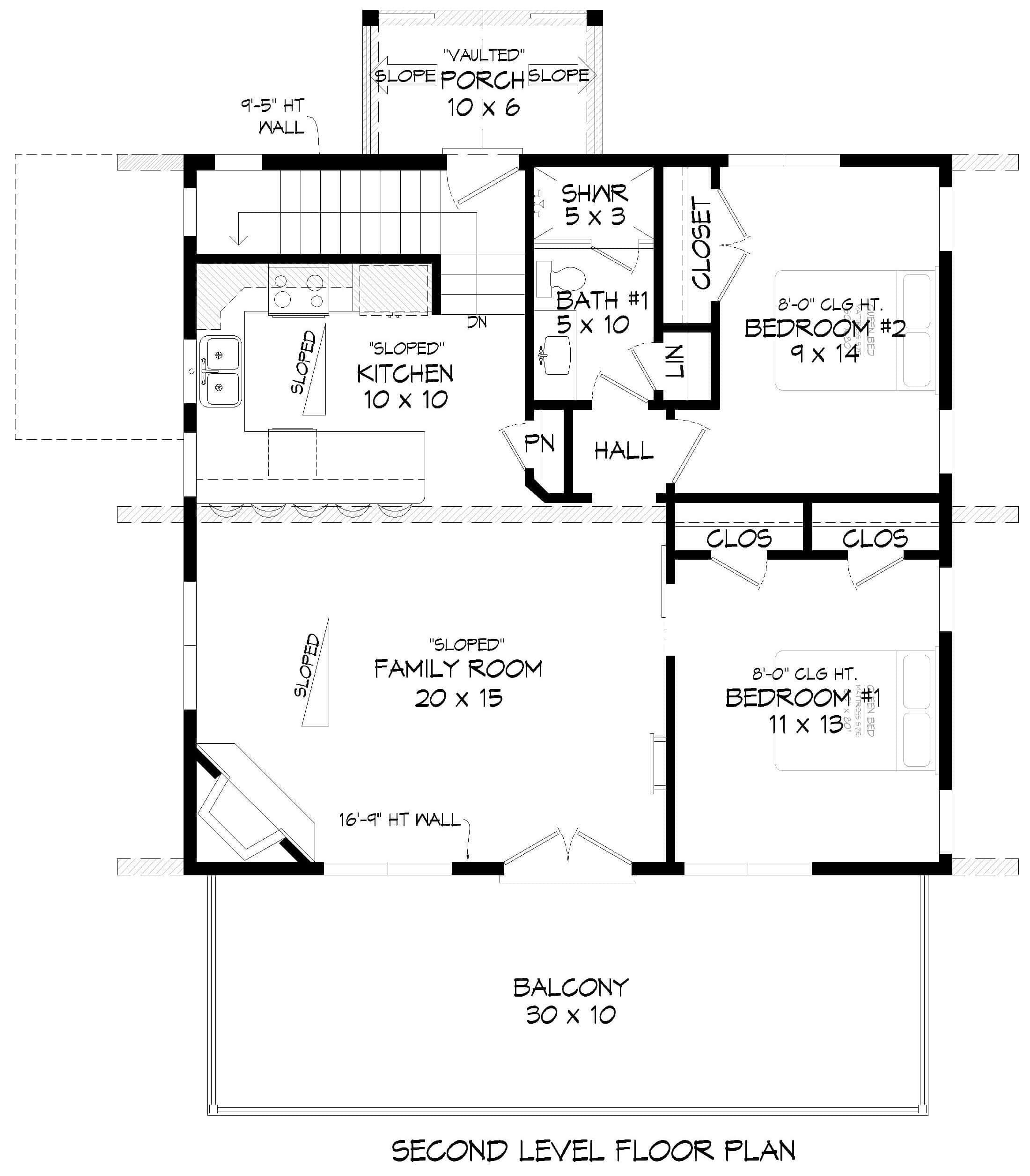Upper Level of Modern Plan #196-1965