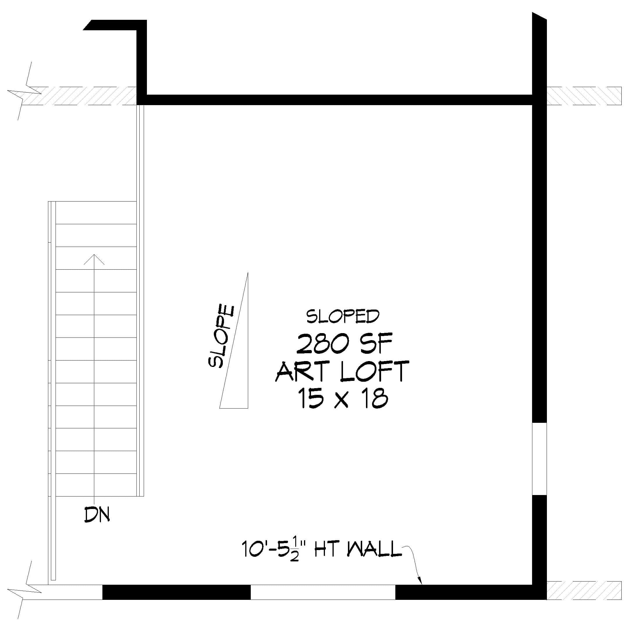 Third Story of Modern Plan #196-1969