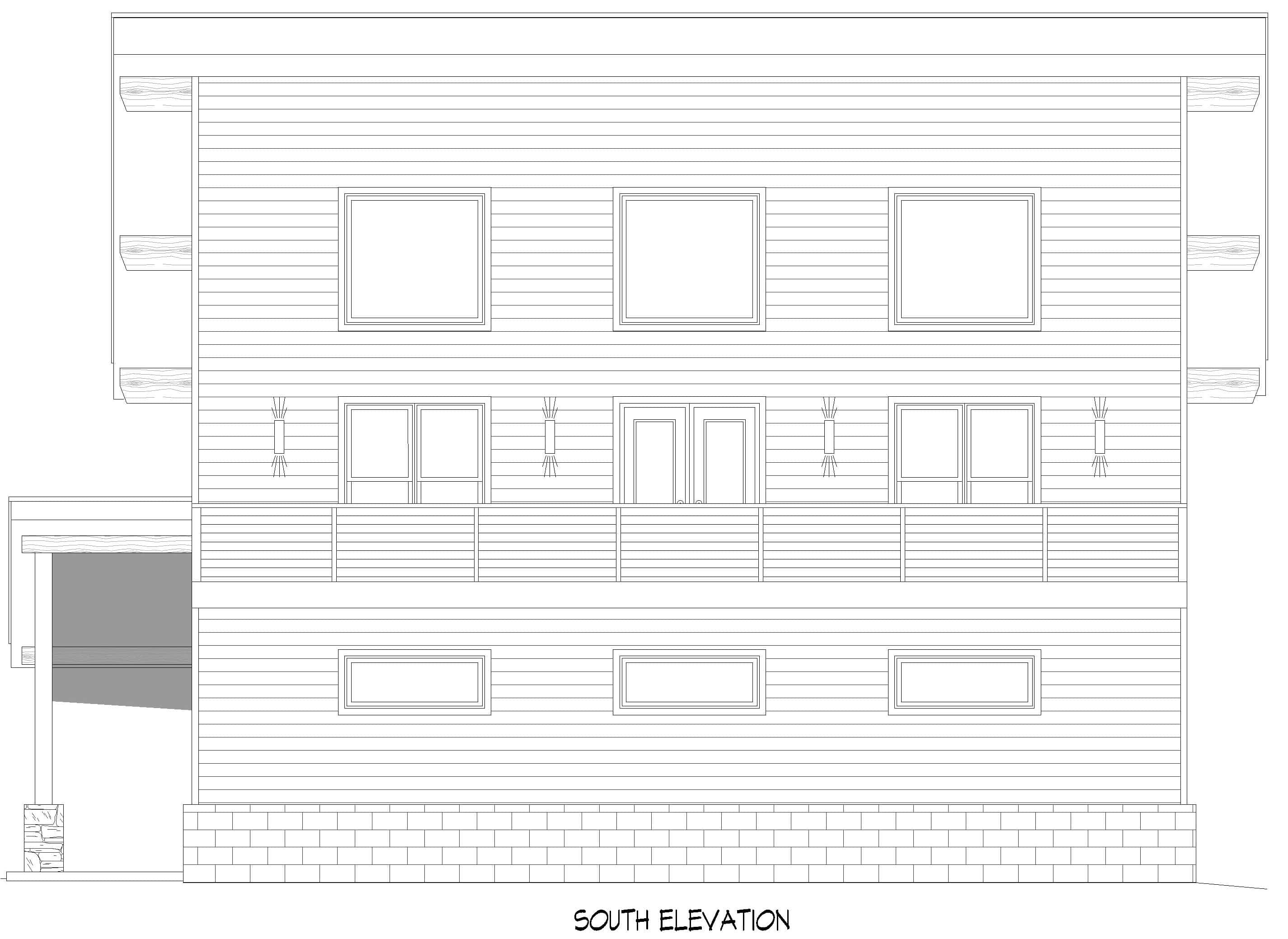 Home Plan Front Elevation of this 2-Bedroom,1803 Sq Ft Plan -196-1969