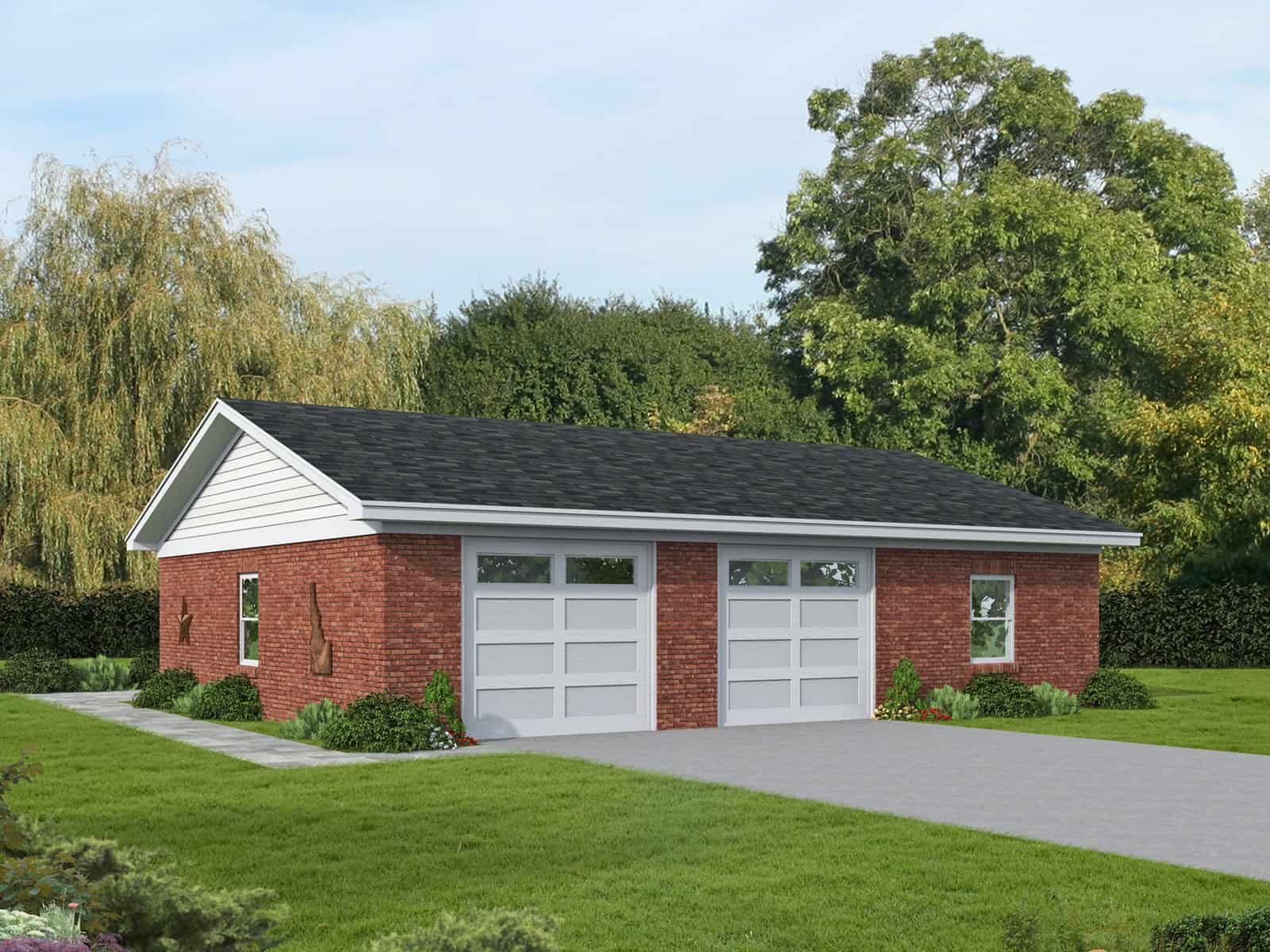 Front Door of this 0-Bedroom,558 Sq Ft Plan -196-1972