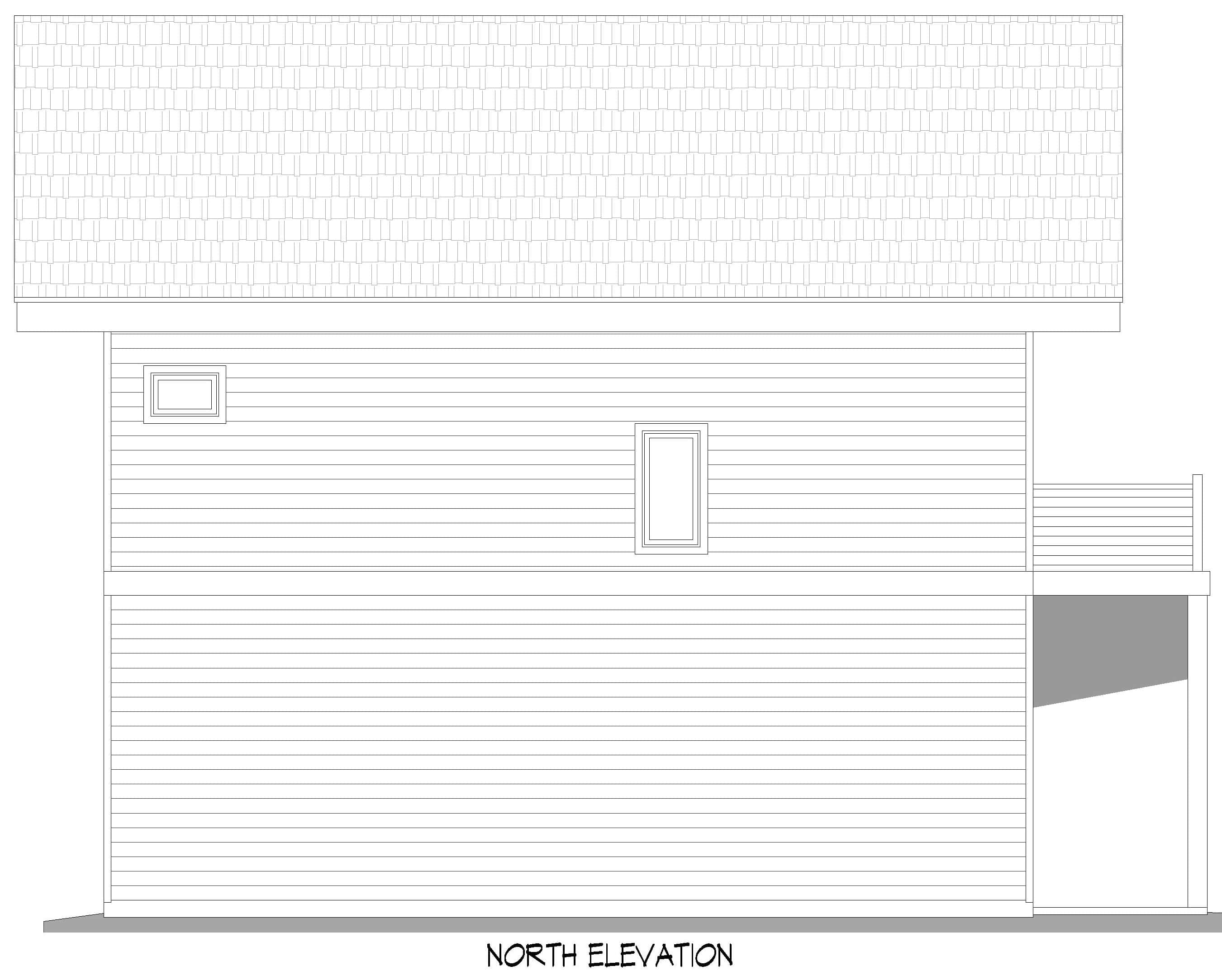Home Plan Rear Elevation of this 3-Bedroom,2048 Sq Ft Plan -196-1983