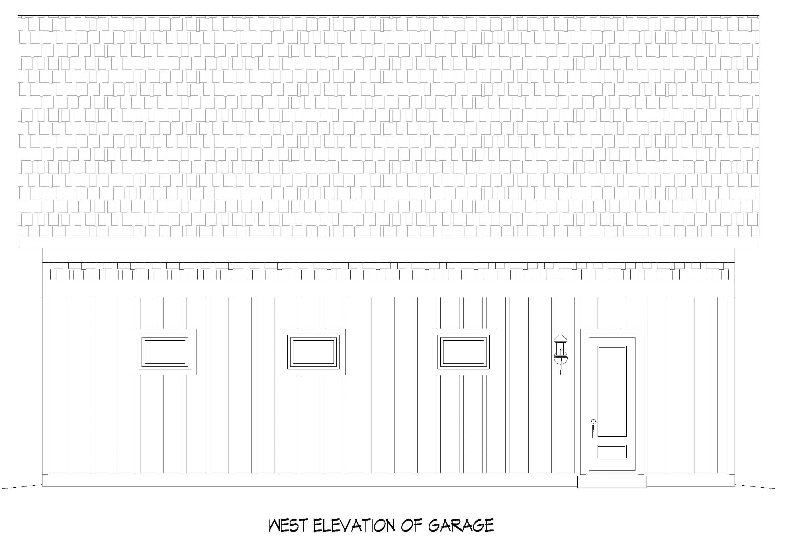 Home Plan Left Elevation of this 3-Bedroom,4005 Sq Ft Plan -196-1984