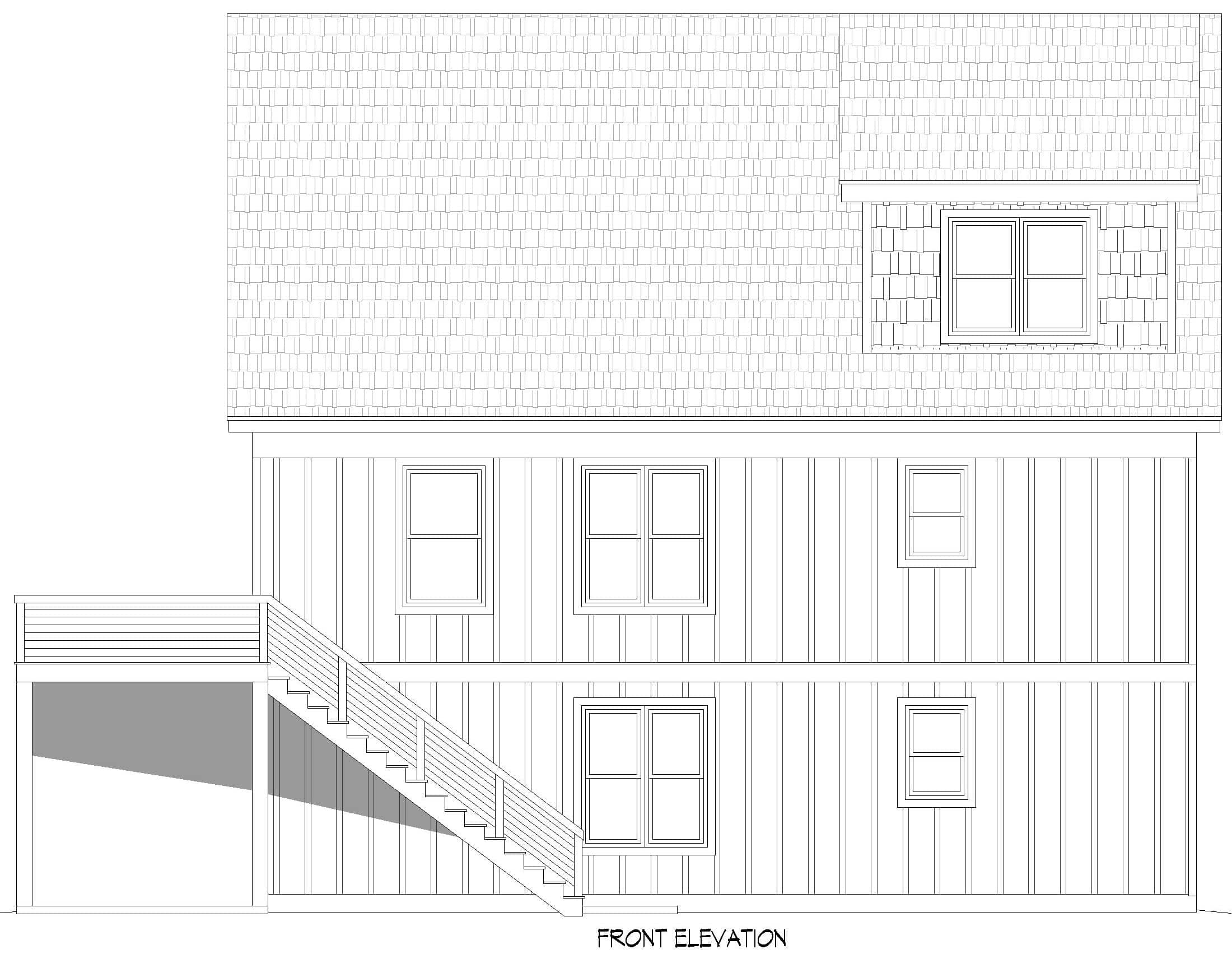 Home Plan Front Elevation of this 3-Bedroom,3050 Sq Ft Plan -196-1986
