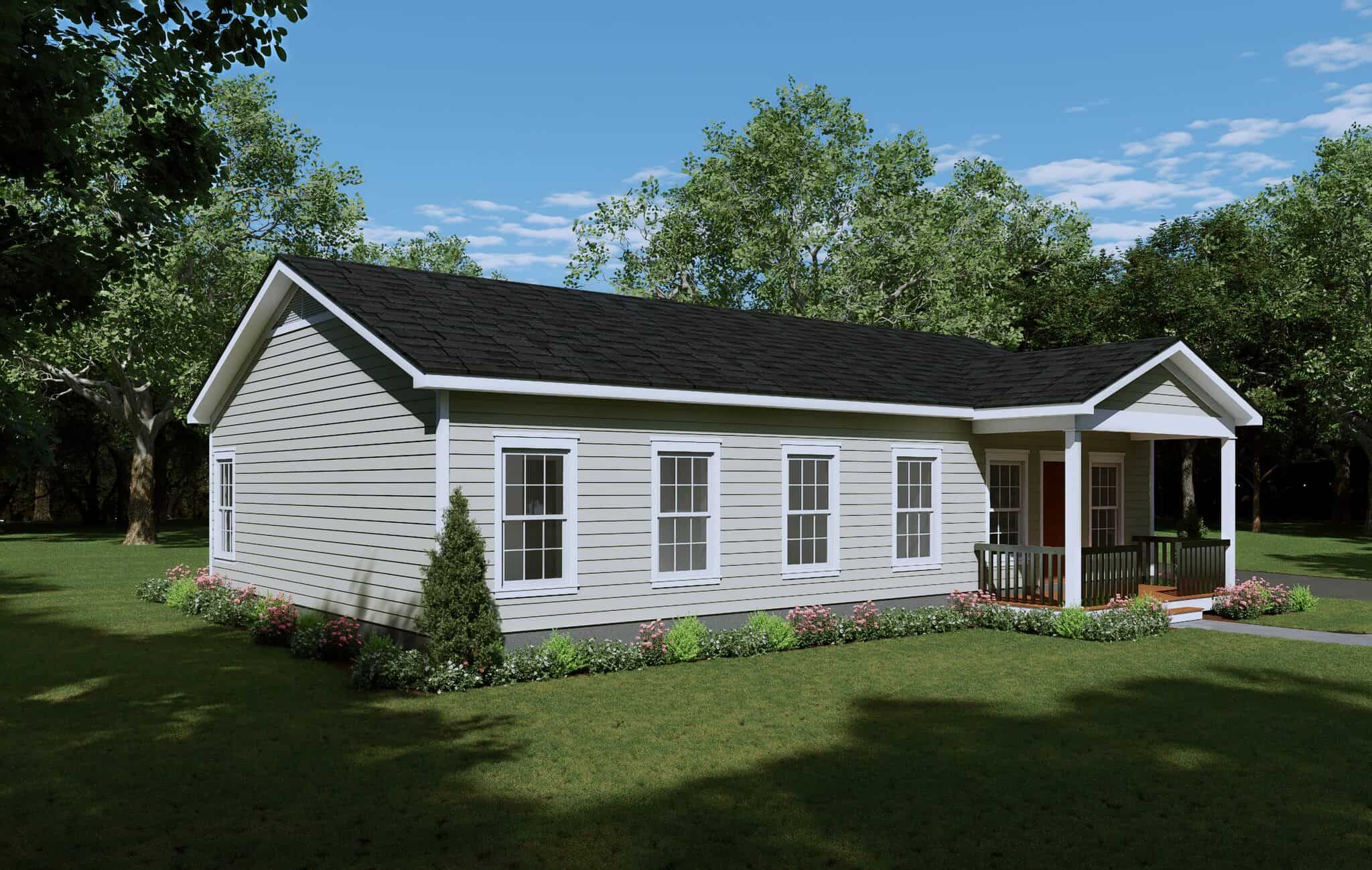 Right Side View of this 3-Bedroom,1288 Sq Ft Plan -196-1987