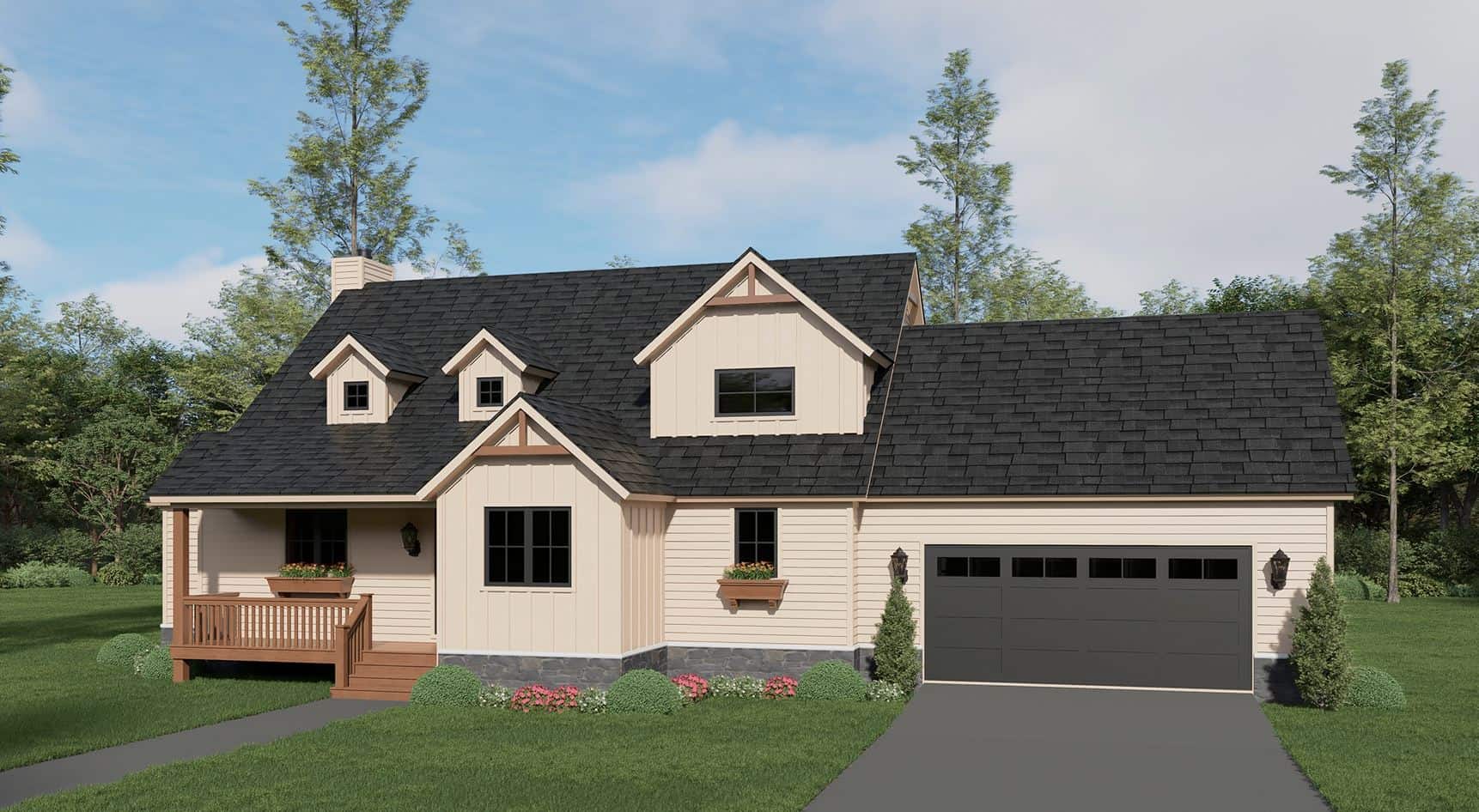 Right Side View of this 3-Bedroom,2523 Sq Ft Plan -196-1997