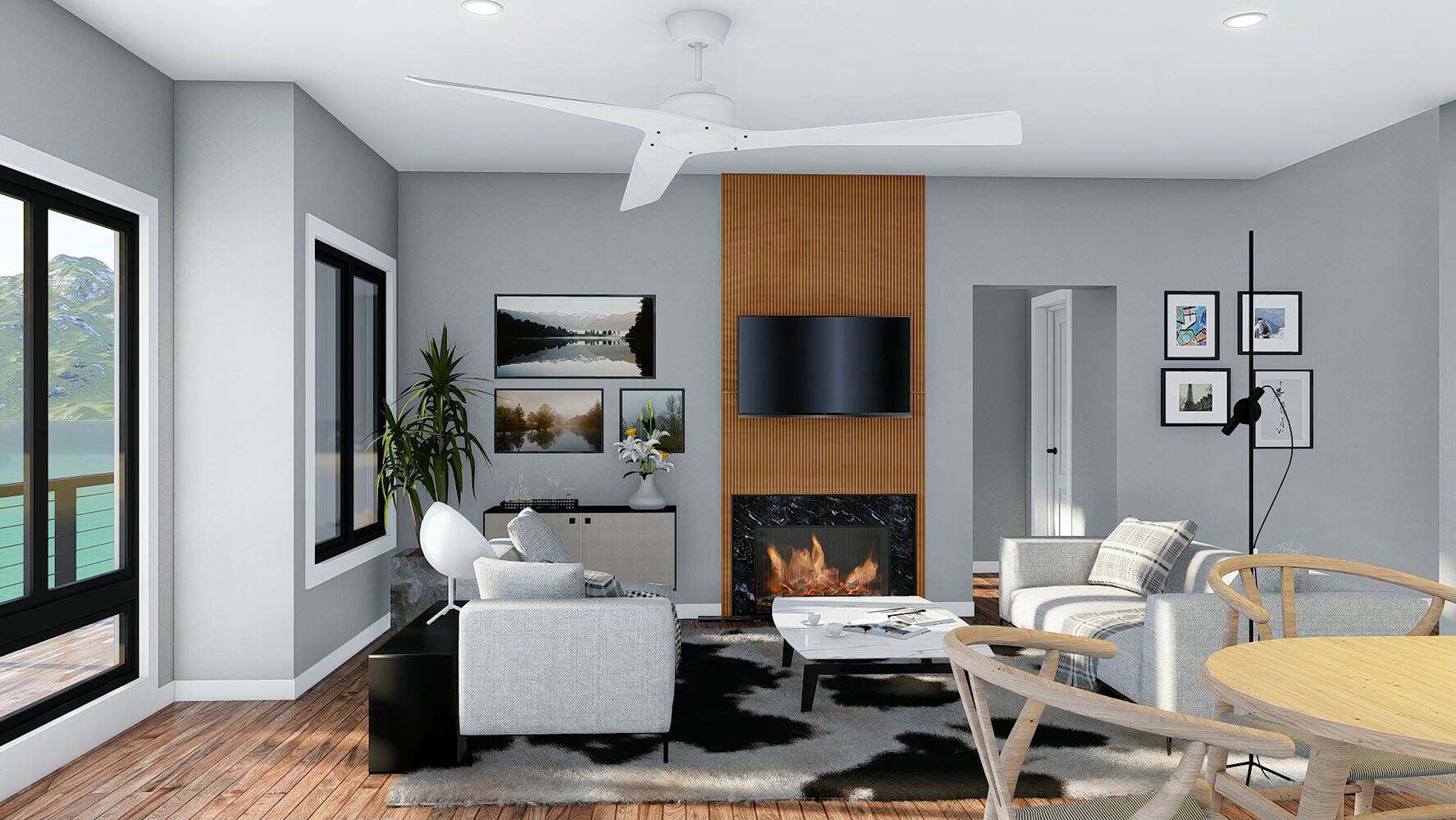 Living Room of this 4-Bedroom,2668 Sq Ft Plan -196-1998