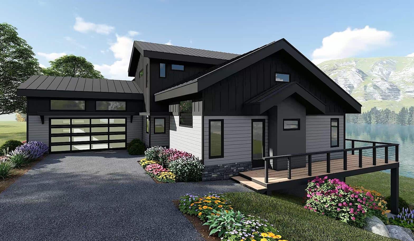 Right Side View of this 4-Bedroom,2758 Sq Ft Plan -196-2004