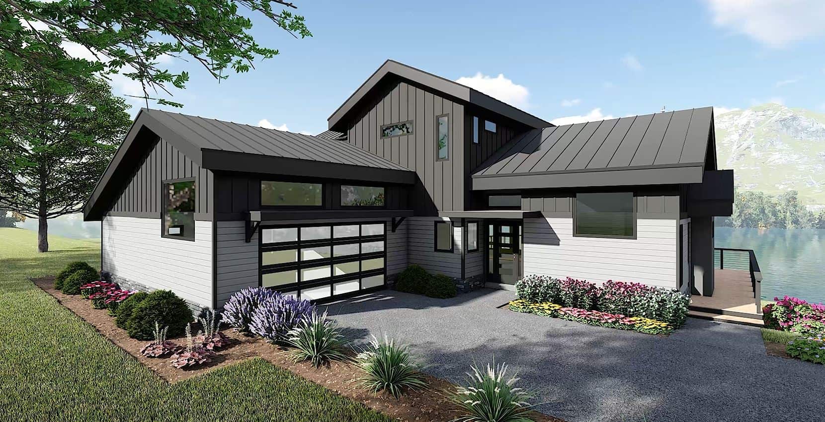 Right Side View of this 4-Bedroom,2758 Sq Ft Plan -196-2004