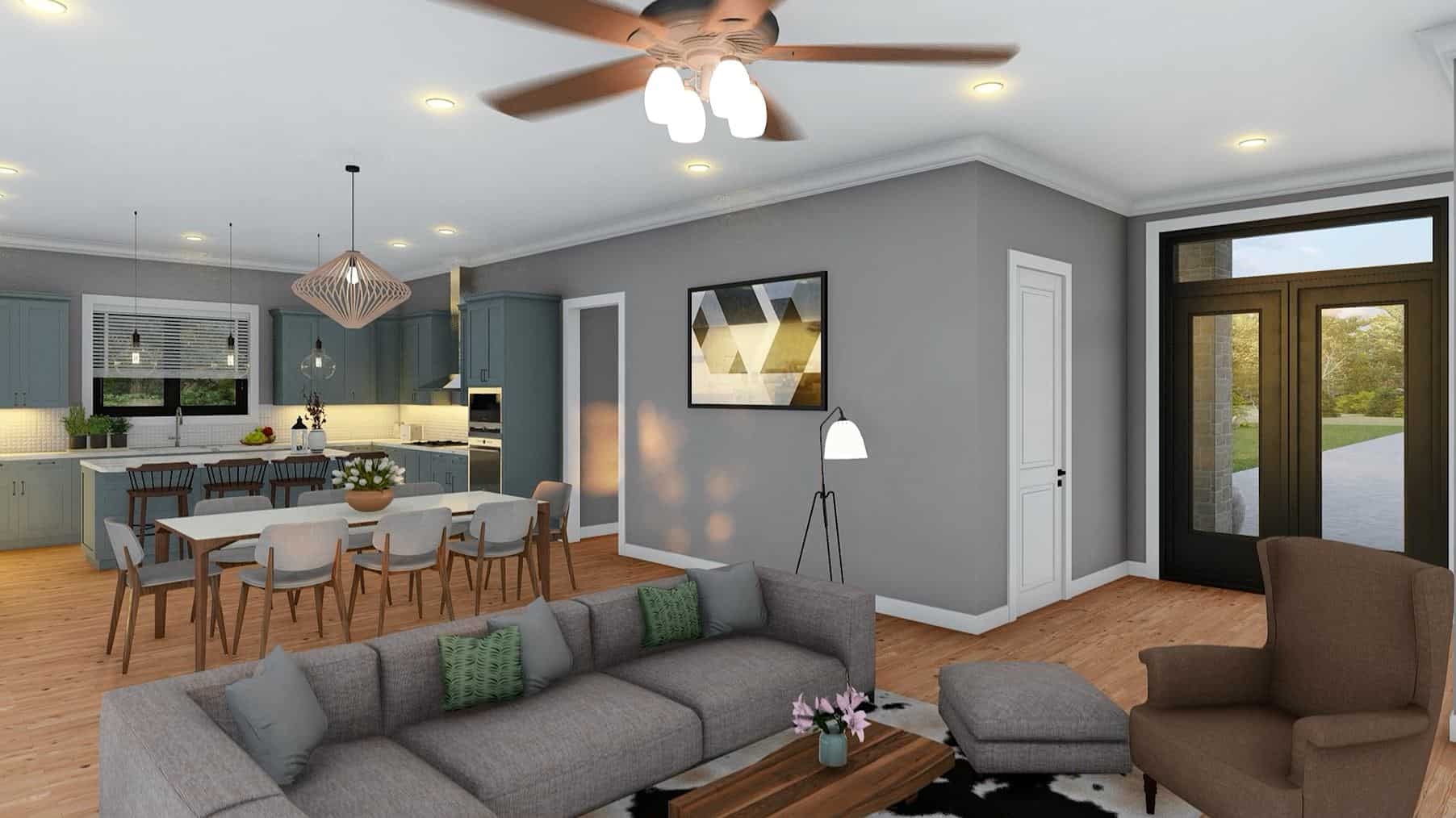 Living Room of this 3-Bedroom,2332 Sq Ft Plan -196-2013