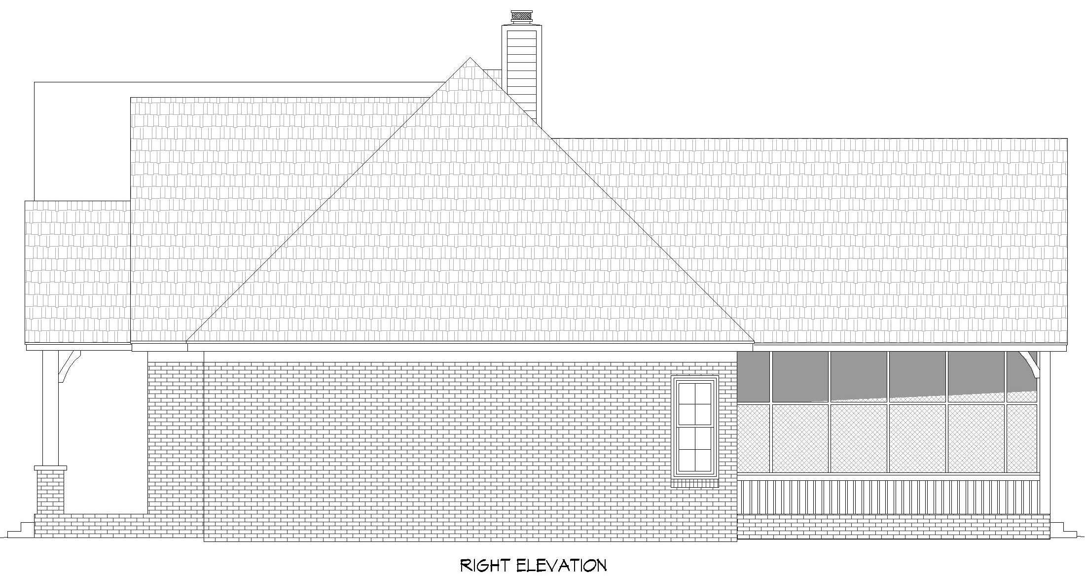 Home Plan Right Elevation of this 3-Bedroom,3889 Sq Ft Plan -196-2018