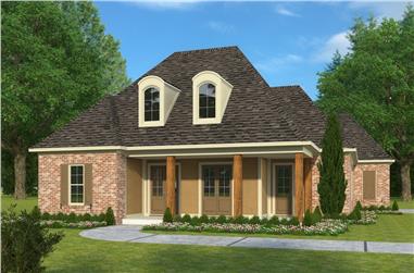 4-Bedroom, 2246 Sq Ft French House Plan - 197-1000 - Front Exterior